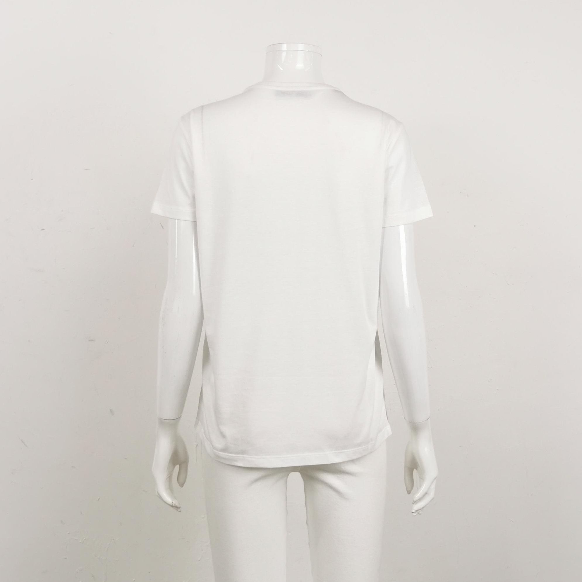 Prada Prada Classic Cotton Crew Neck T-Shirt 0089 Size L / US 10 / IT 46 - 2 Thumbnail