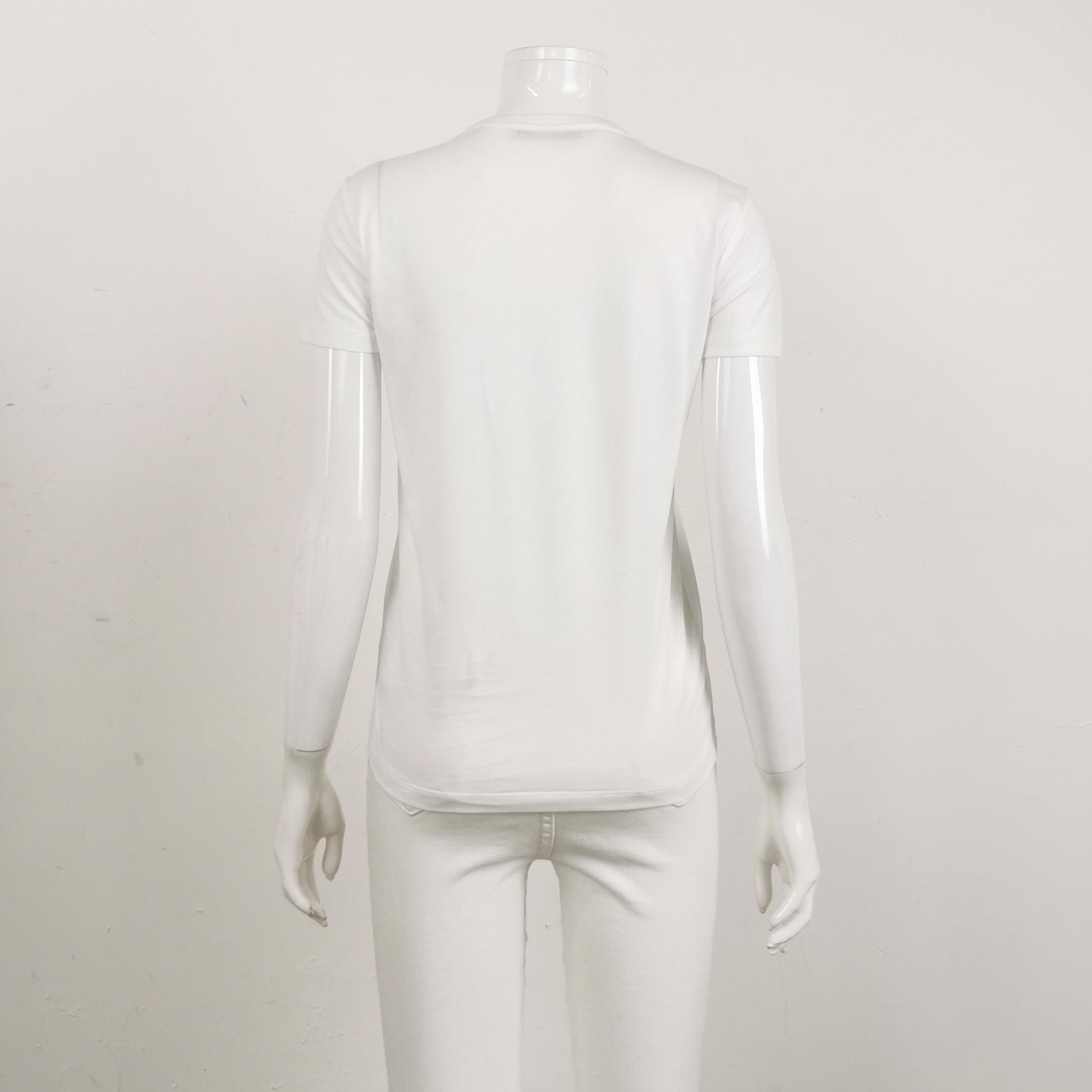 Prada Prada Classic Cotton Round Neck T-Shirt 0089 Size S / US 4 / IT 40 - 2 Thumbnail