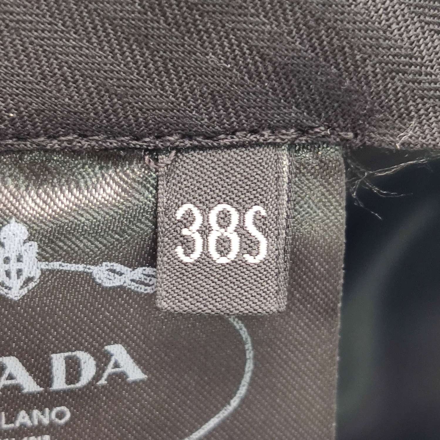Prada Prada Black Wool Knee-Length Skirt 0089 Size 38" / US 16 / IT 52 - 4 Thumbnail