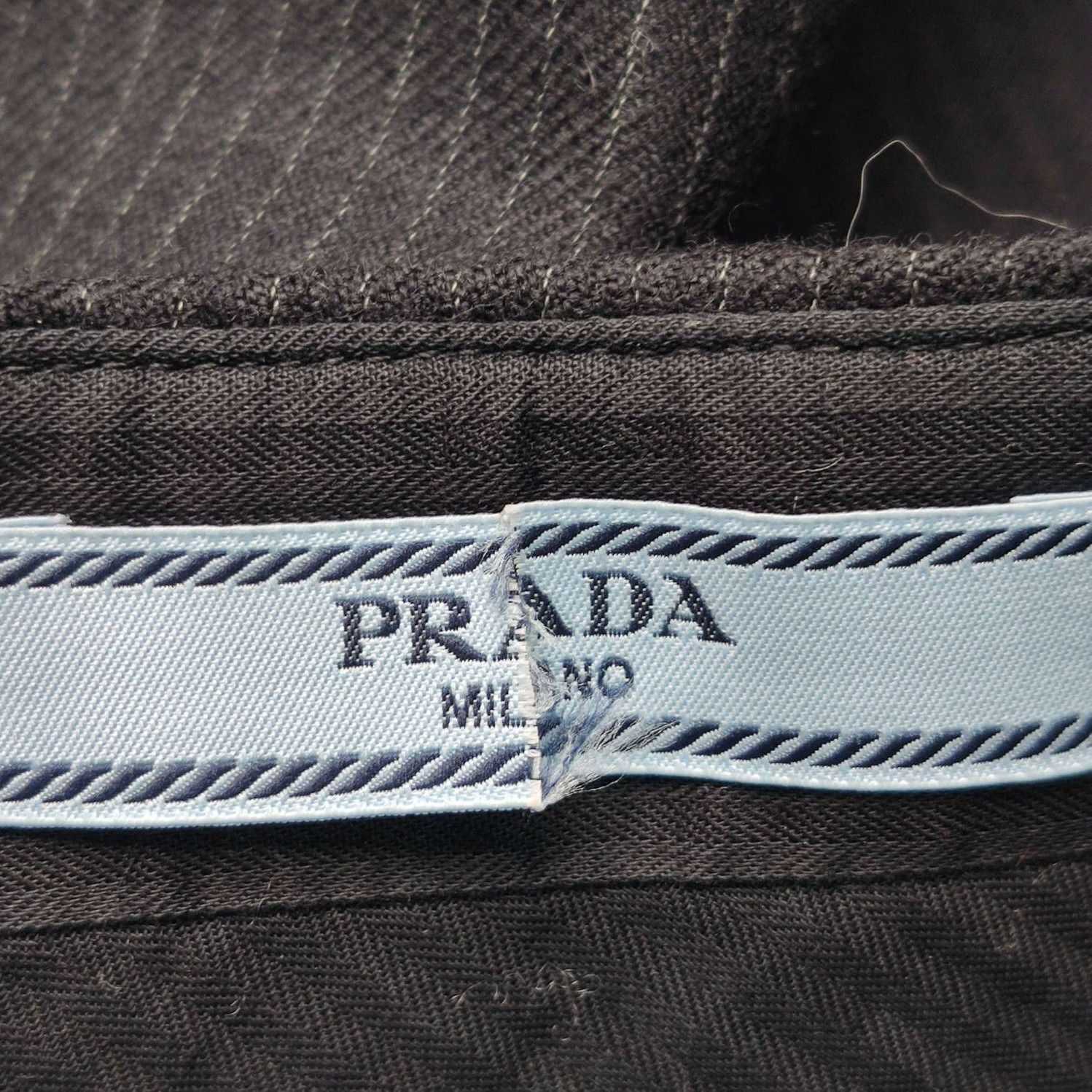 Prada Prada Black Wool Knee-Length Skirt 0089 Size 38" / US 16 / IT 52 - 3 Thumbnail