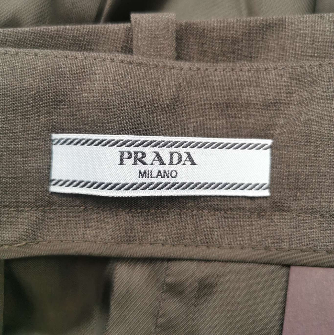 Prada Prada Black Wool Midi Skirt Size 38 0089 Size 38" / US 16 / IT 52 - 4 Thumbnail