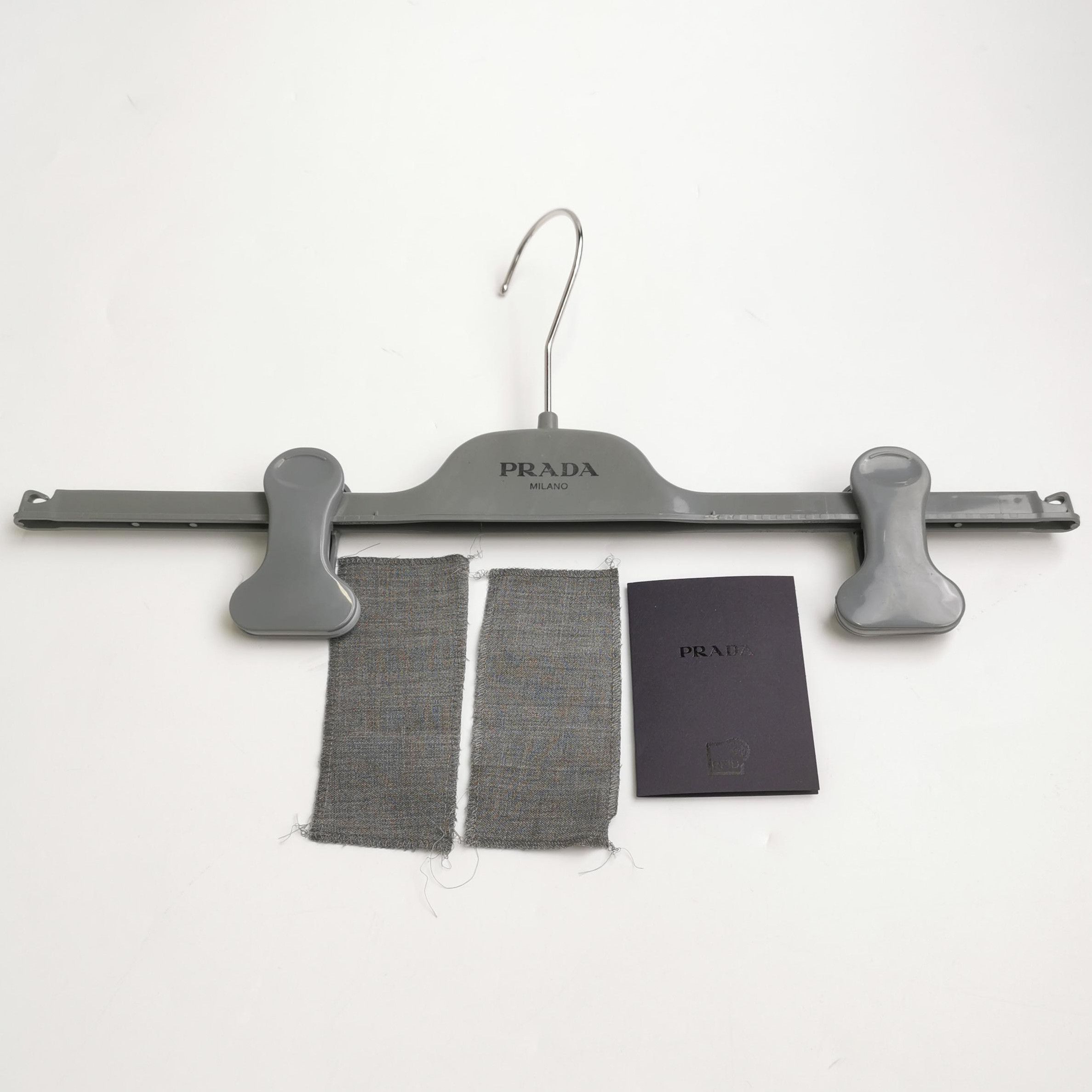 Prada Prada Gray Wool Wide-Leg Trousers Size 38 0089 Size 38" / US 16 / IT 52 - 4 Thumbnail
