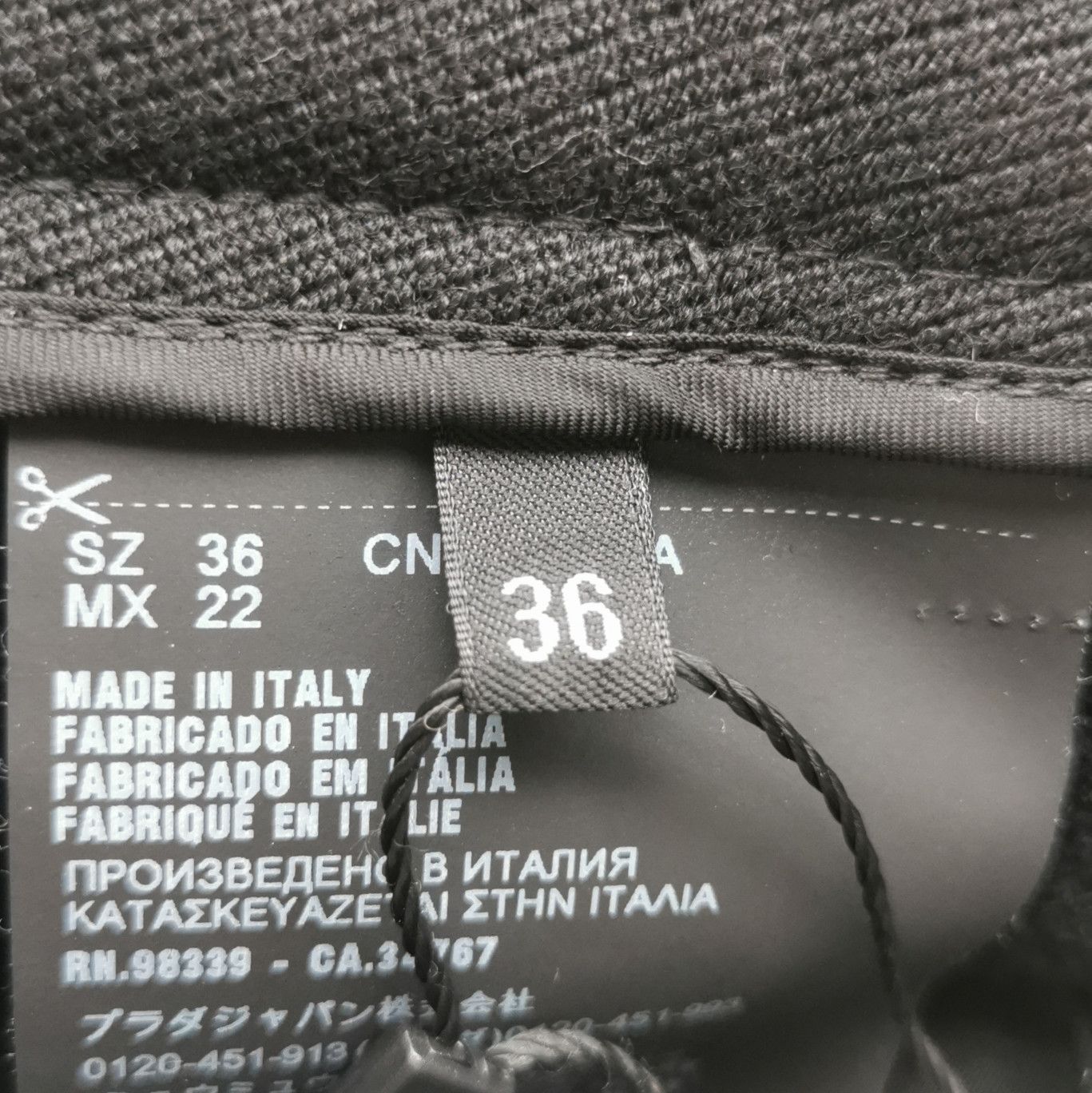 Prada Prada Black Wool Trousers Size 36 0089 Size 36" / US 14 / IT 50 - 5 Thumbnail