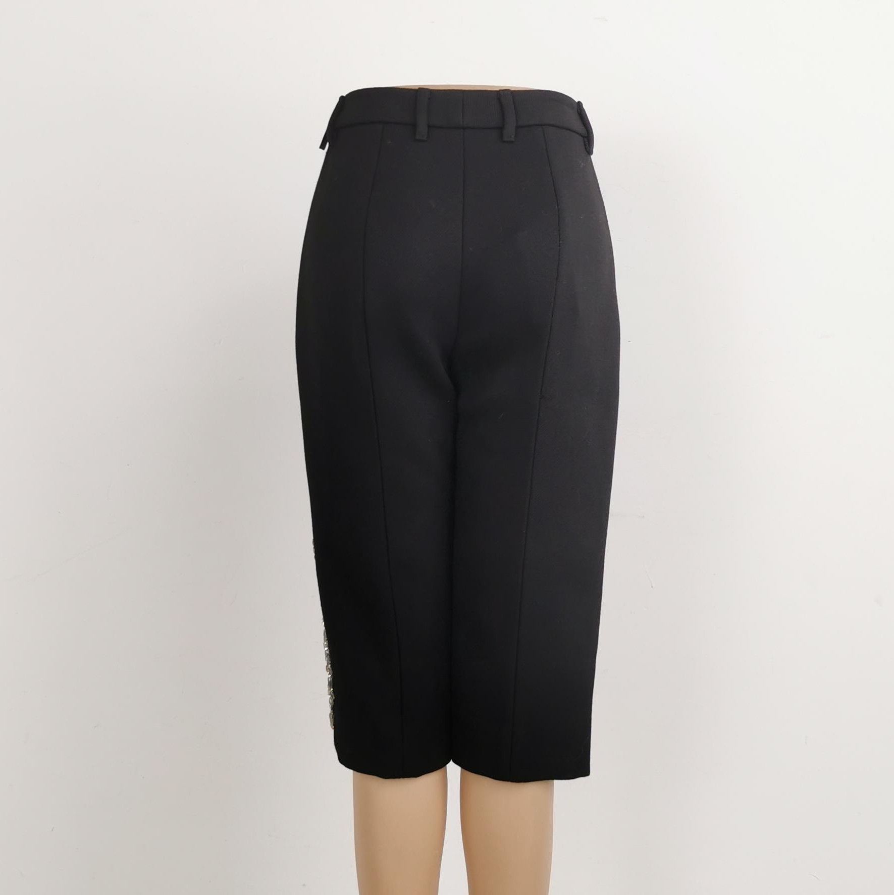 Prada Prada Black Wool Trousers Size 36 0089 Size 36" / US 14 / IT 50 - 2 Thumbnail