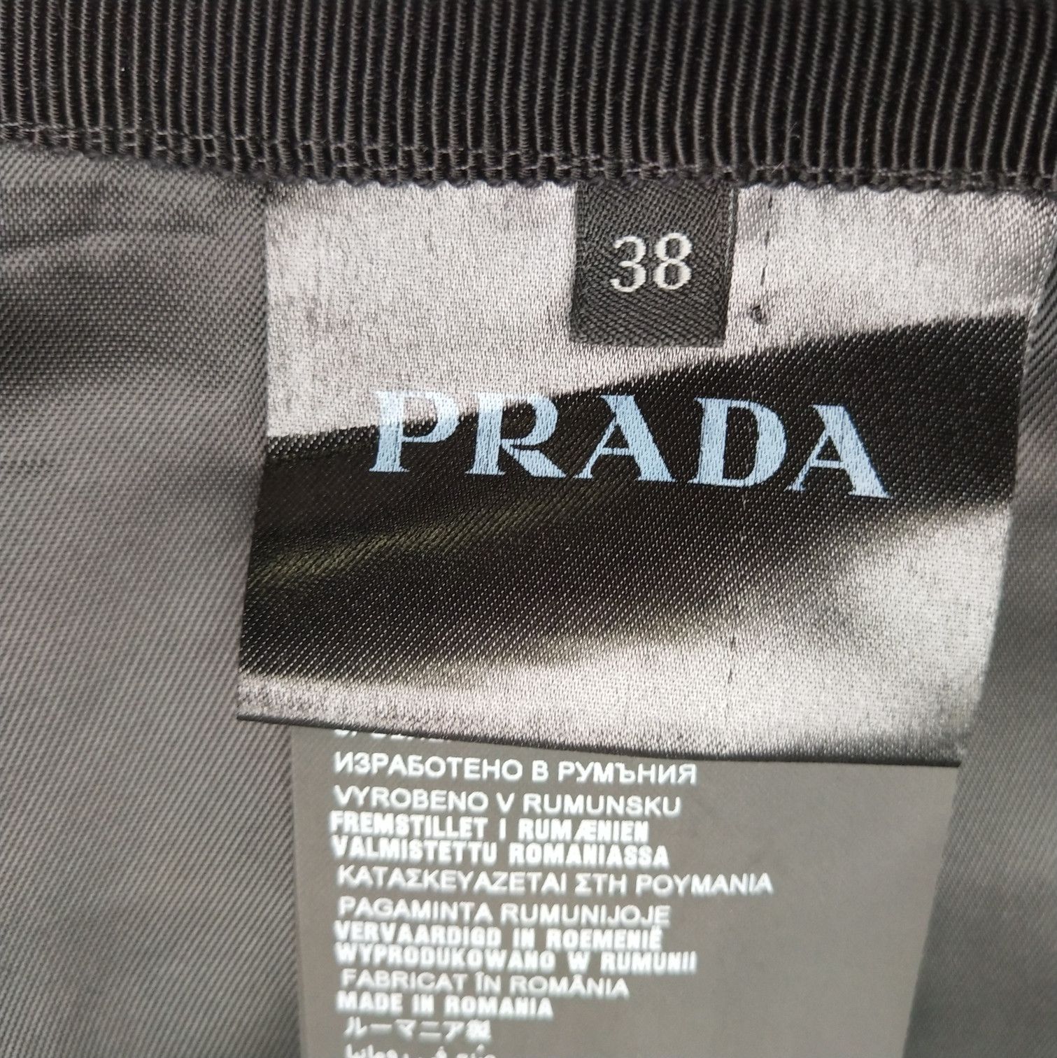 Prada Prada Wool Black Midi Skirt Size 38 0089 Size 38" / US 16 / IT 52 - 5 Thumbnail
