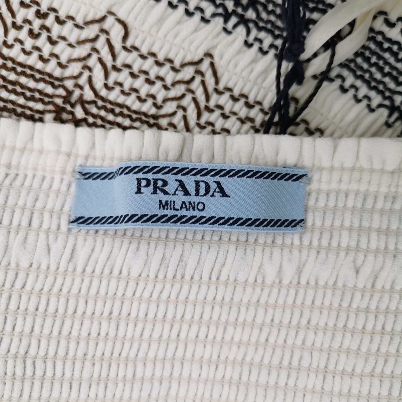 Prada Prada Color-Blocked Printed Pleated Skirt Size 40 0089 Size 40" / US 18 - 4 Thumbnail