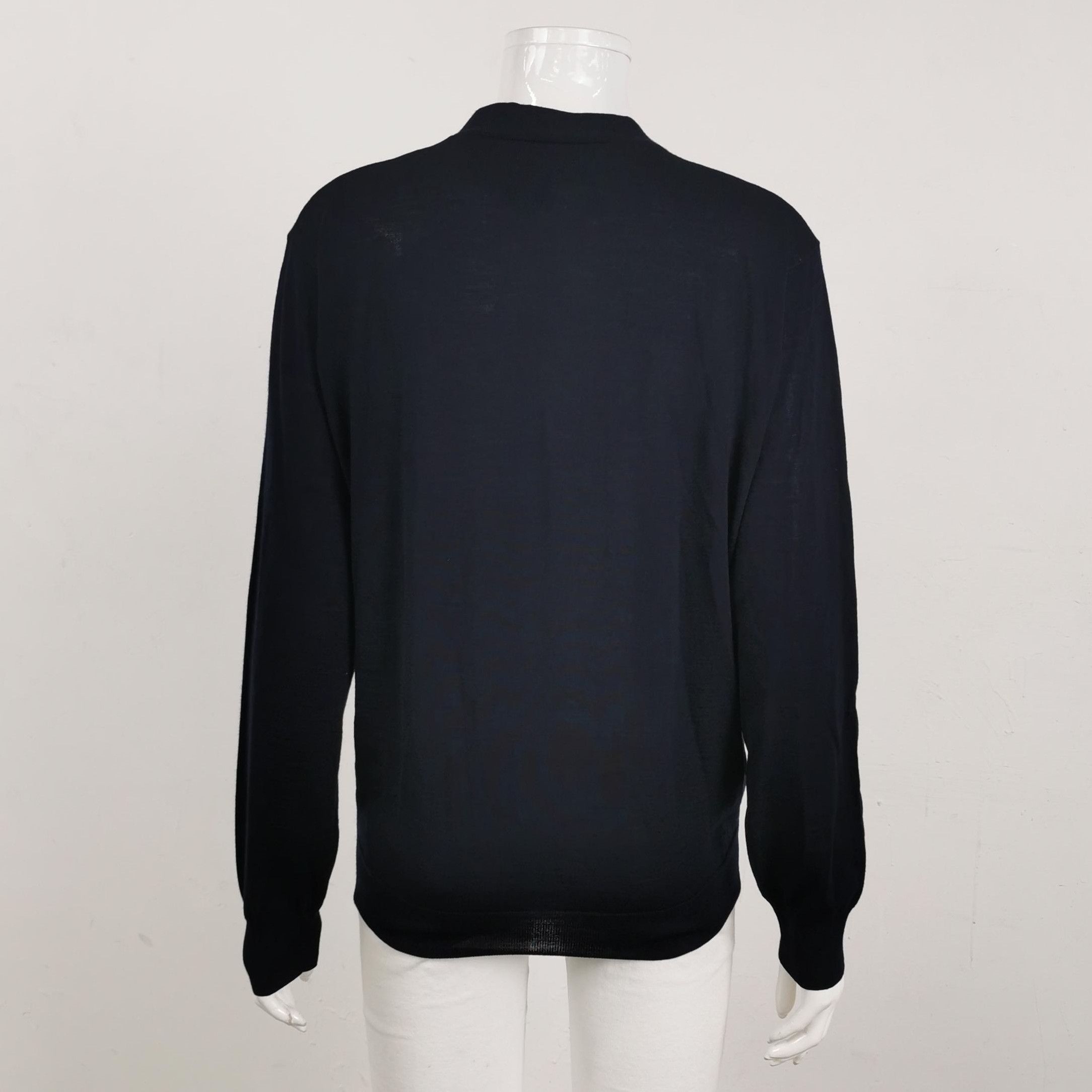 Prada Prada Wool V-Neck Long Sleeve Knit Sweater 0089 Size S / US 4 / IT 40 - 2 Thumbnail