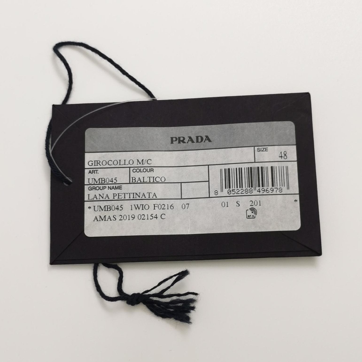 Prada Prada Logo Wool Knit Short Sleeve Top 0089 Size L / US 10 / IT 46 - 4 Thumbnail