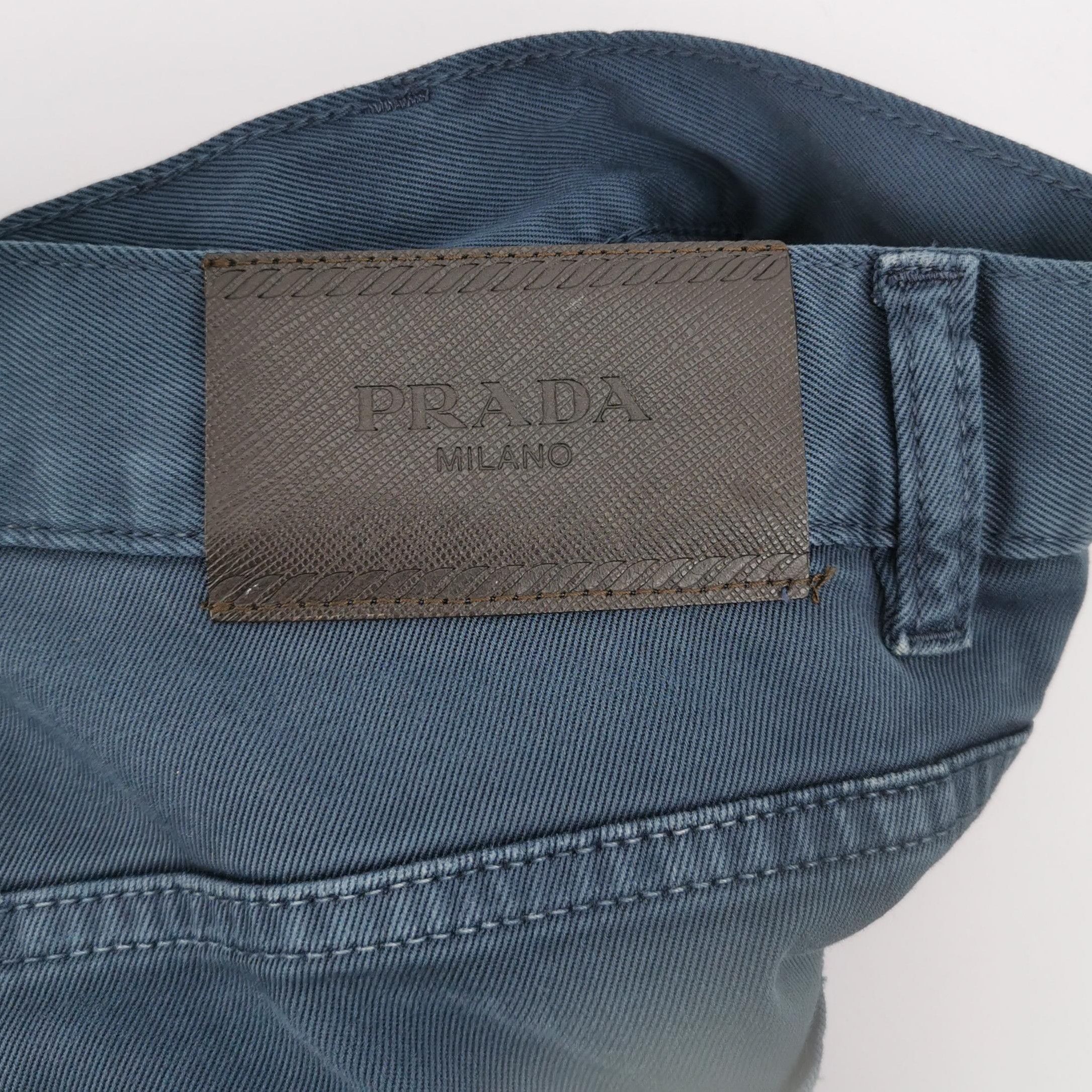 Prada Prada Slim Fit Cotton Long Pants Size 32 0089 Size 32" / US 10 / IT 46 - 3 Thumbnail