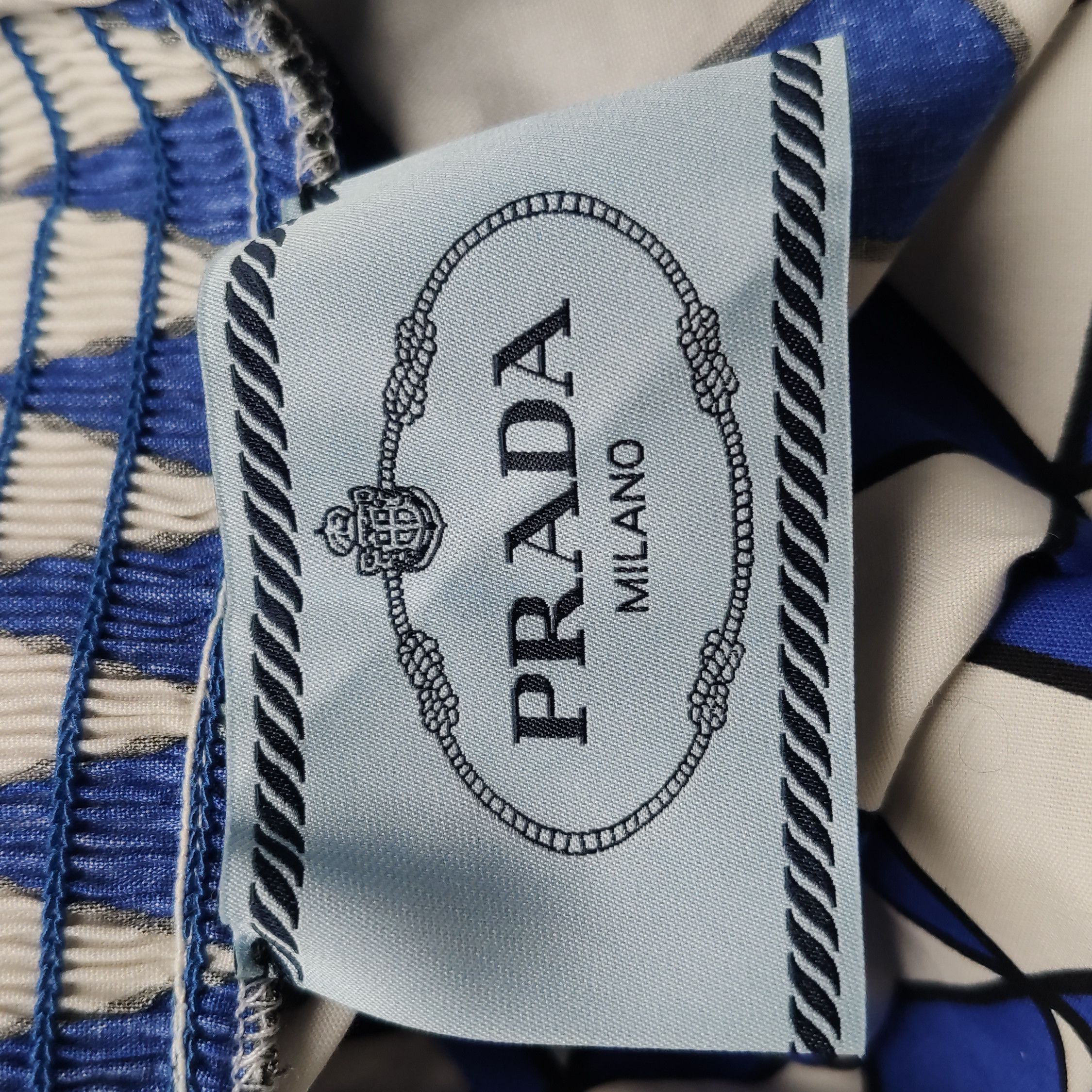 Prada Prada Color Block Cotton Dress Size 44 0089 Size L / US 10 / IT 46 - 3 Thumbnail