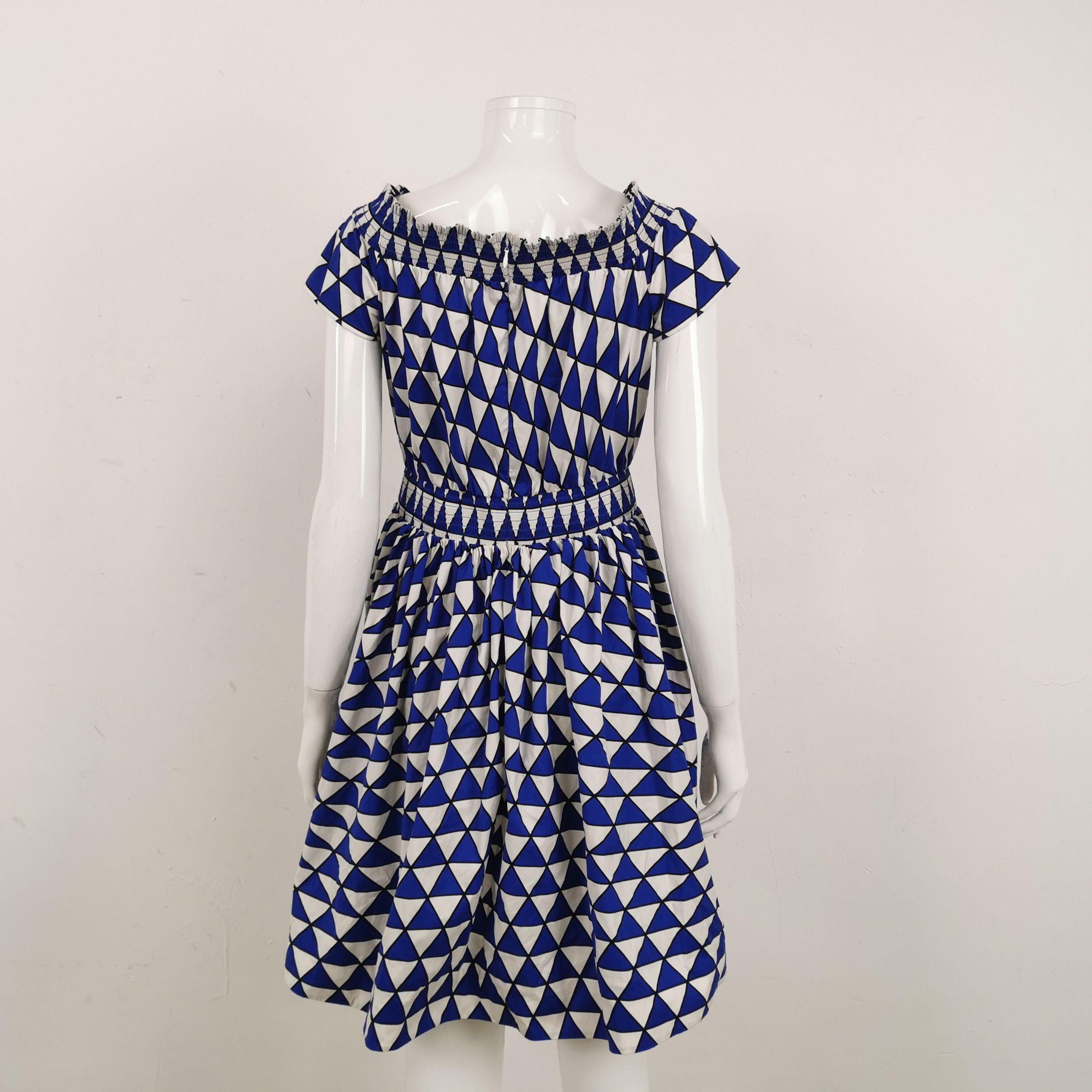 Prada Prada Color Block Cotton Dress Size 44 0089 Size L / US 10 / IT 46 - 2 Thumbnail