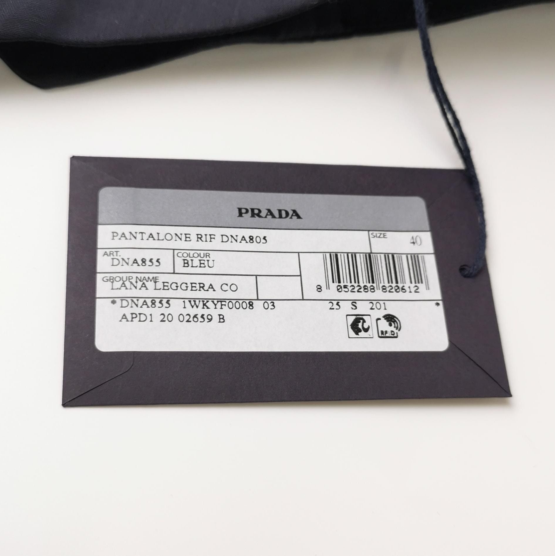Prada Prada Black Wool Trousers Size 40 0089 Size 40" / US 18 - 4 Thumbnail