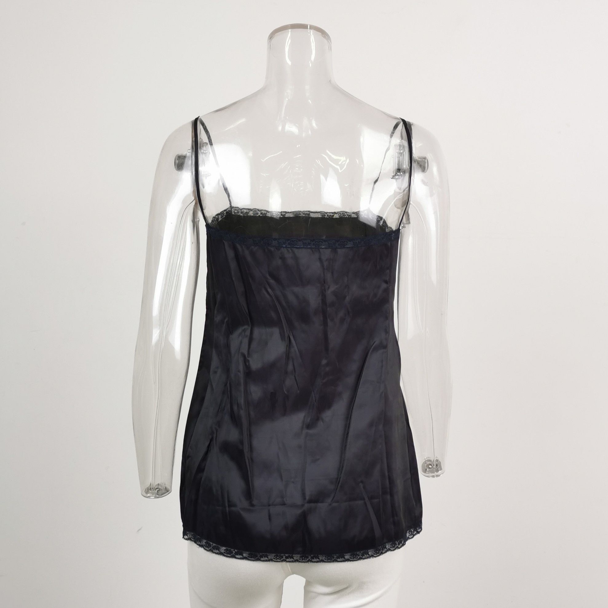Prada Prada Lace Trimmed Cotton Cami Set 0089 Size M / US 6-8 / IT 42-44 - 4 Thumbnail