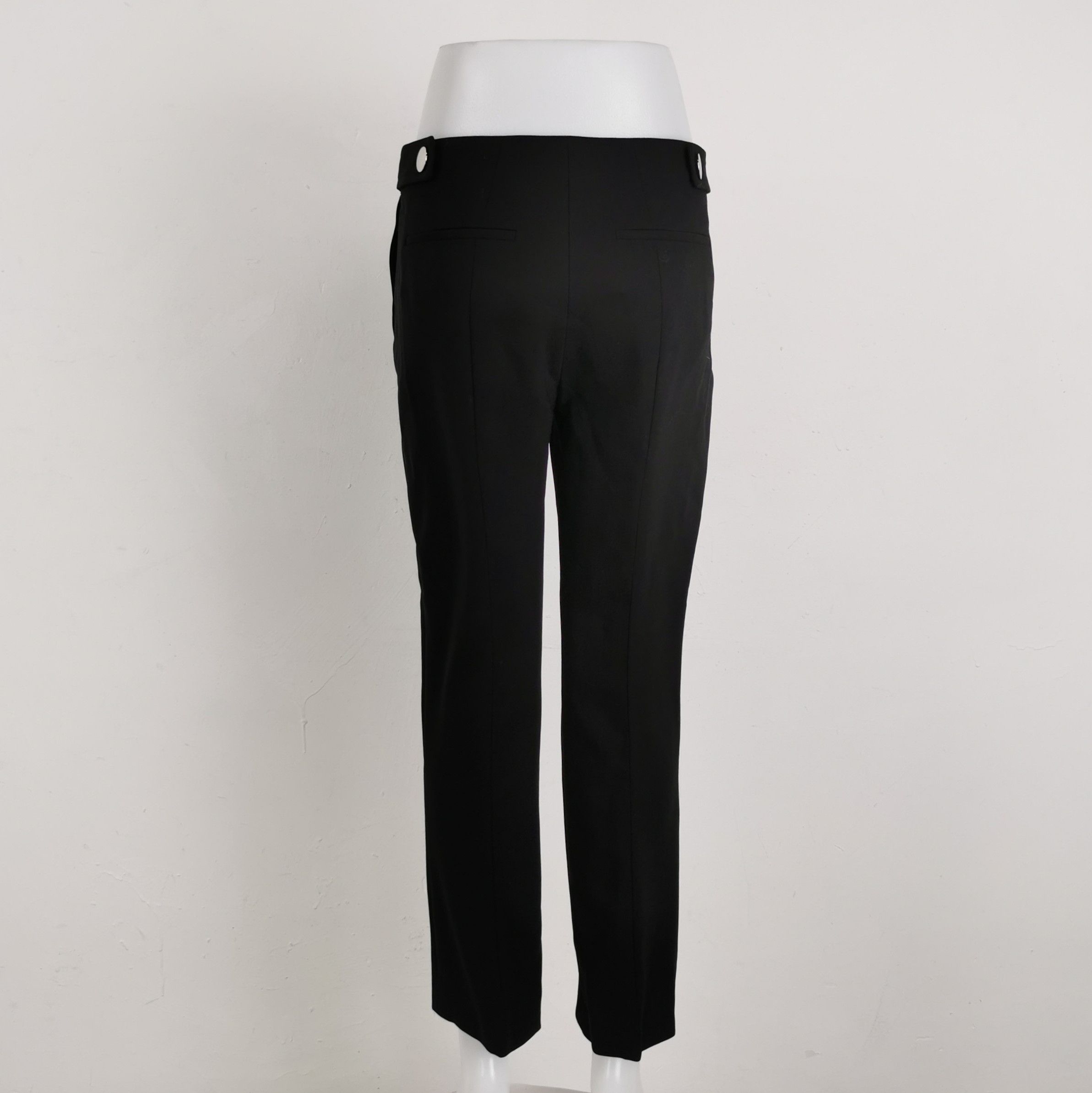 Prada Prada Black Wool Tailored Trousers Size 36 0089 Size 22" - 2 Thumbnail