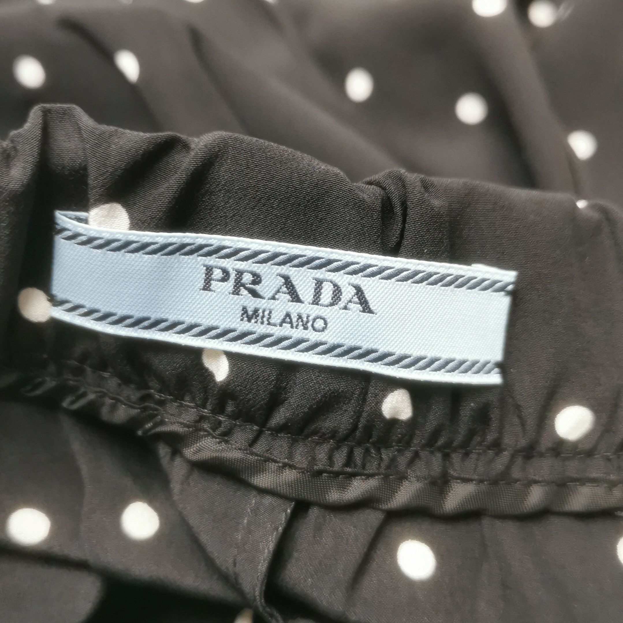 Prada Prada Polka Dot Silk Trousers in Size 38 0089 Size 38" / US 16 / IT 52 - 4 Thumbnail