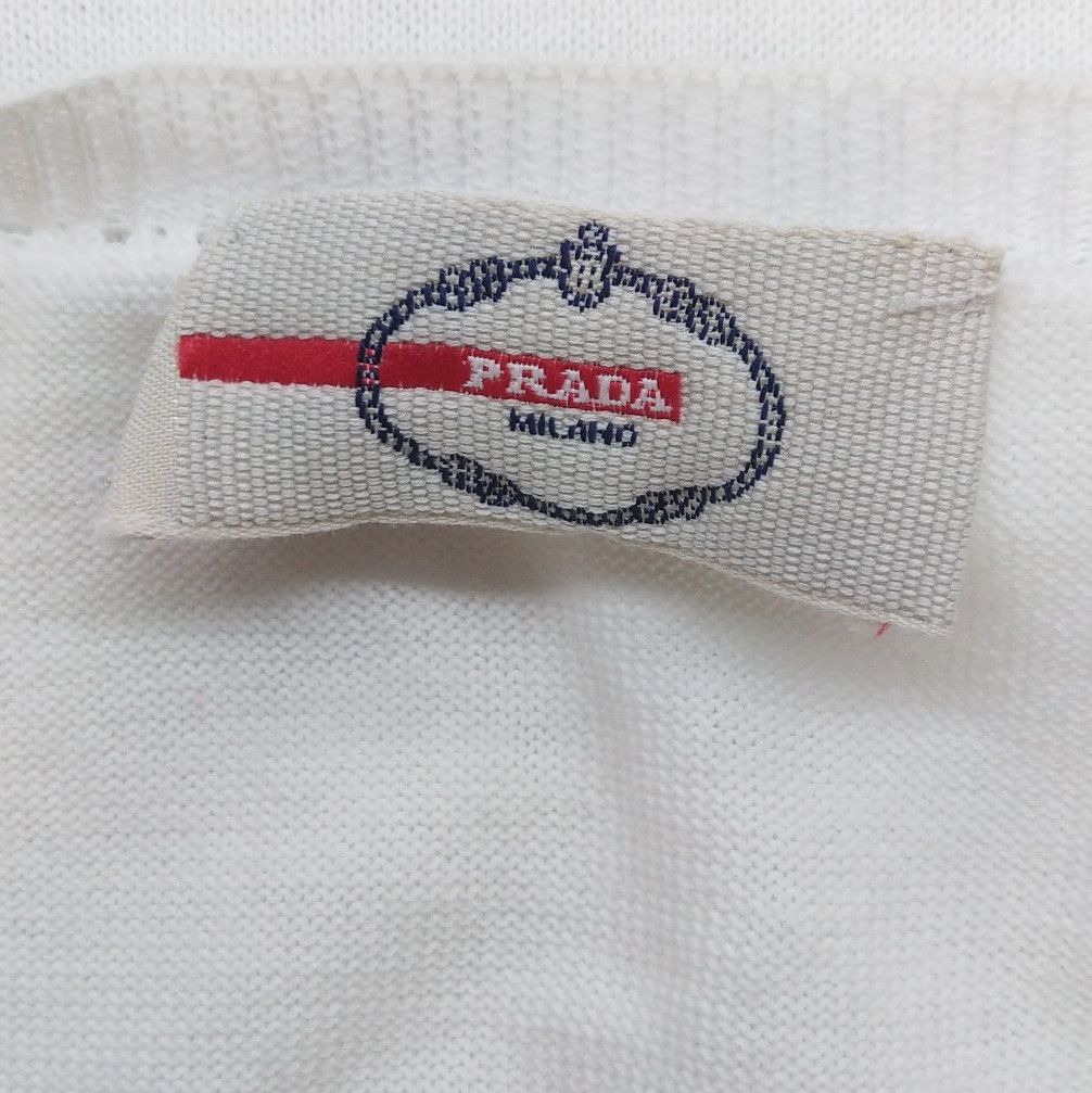 Prada Prada Casual Cotton Short Sleeve Dress 0089 Size L / US 10 / IT 46 - 7 Thumbnail
