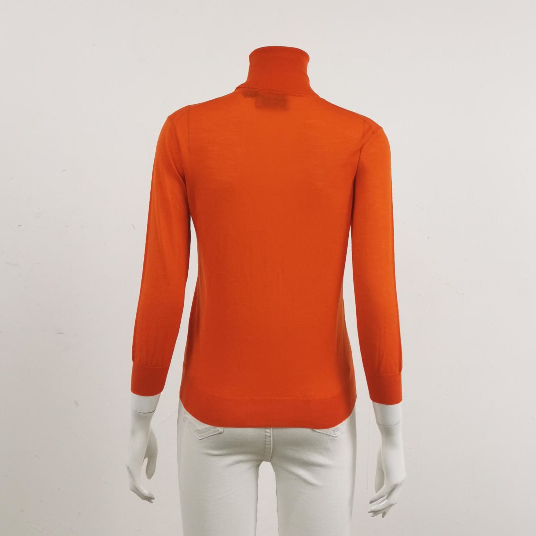 Prada Prada Orange Wool Turtleneck Sweater 0089 Size M / US 6-8 / IT 42-44 - 2 Thumbnail