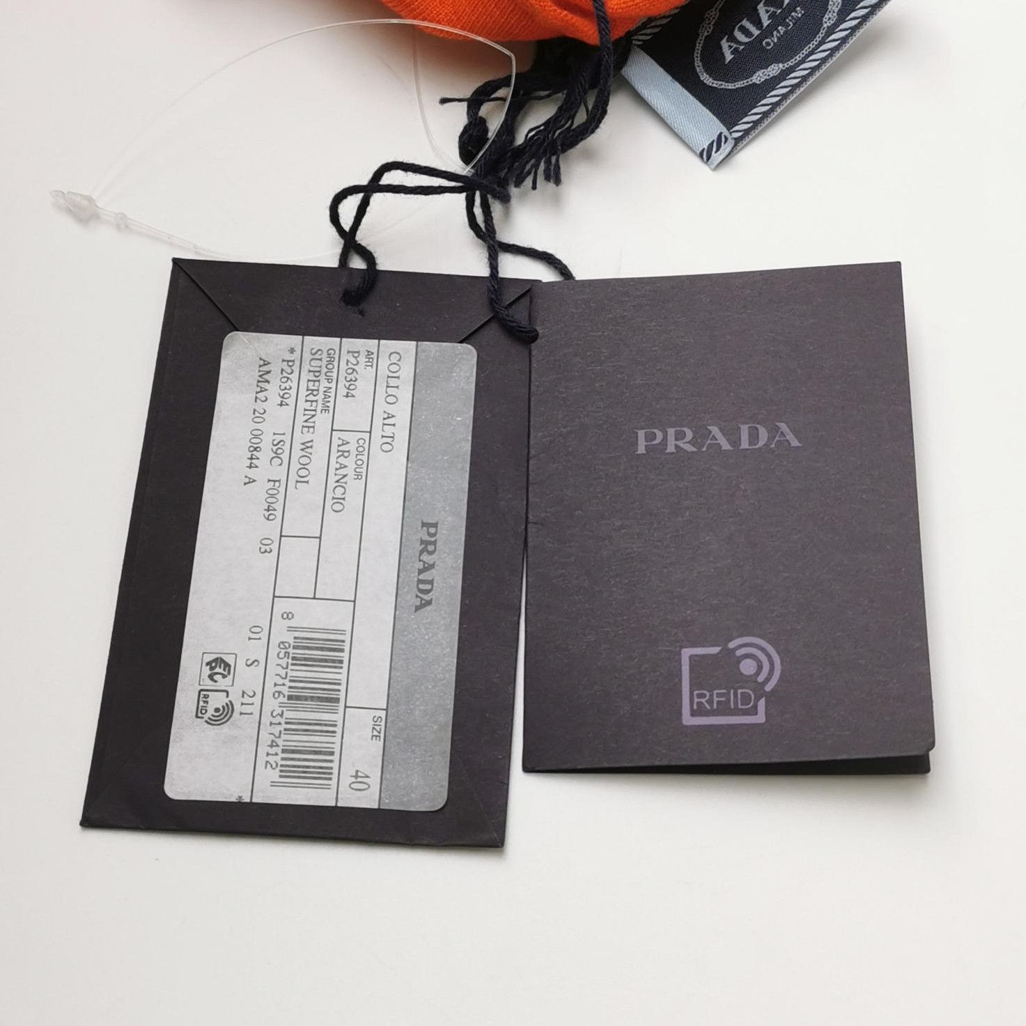 Prada Prada Orange Wool Turtleneck Sweater 0089 Size M / US 6-8 / IT 42-44 - 5 Thumbnail