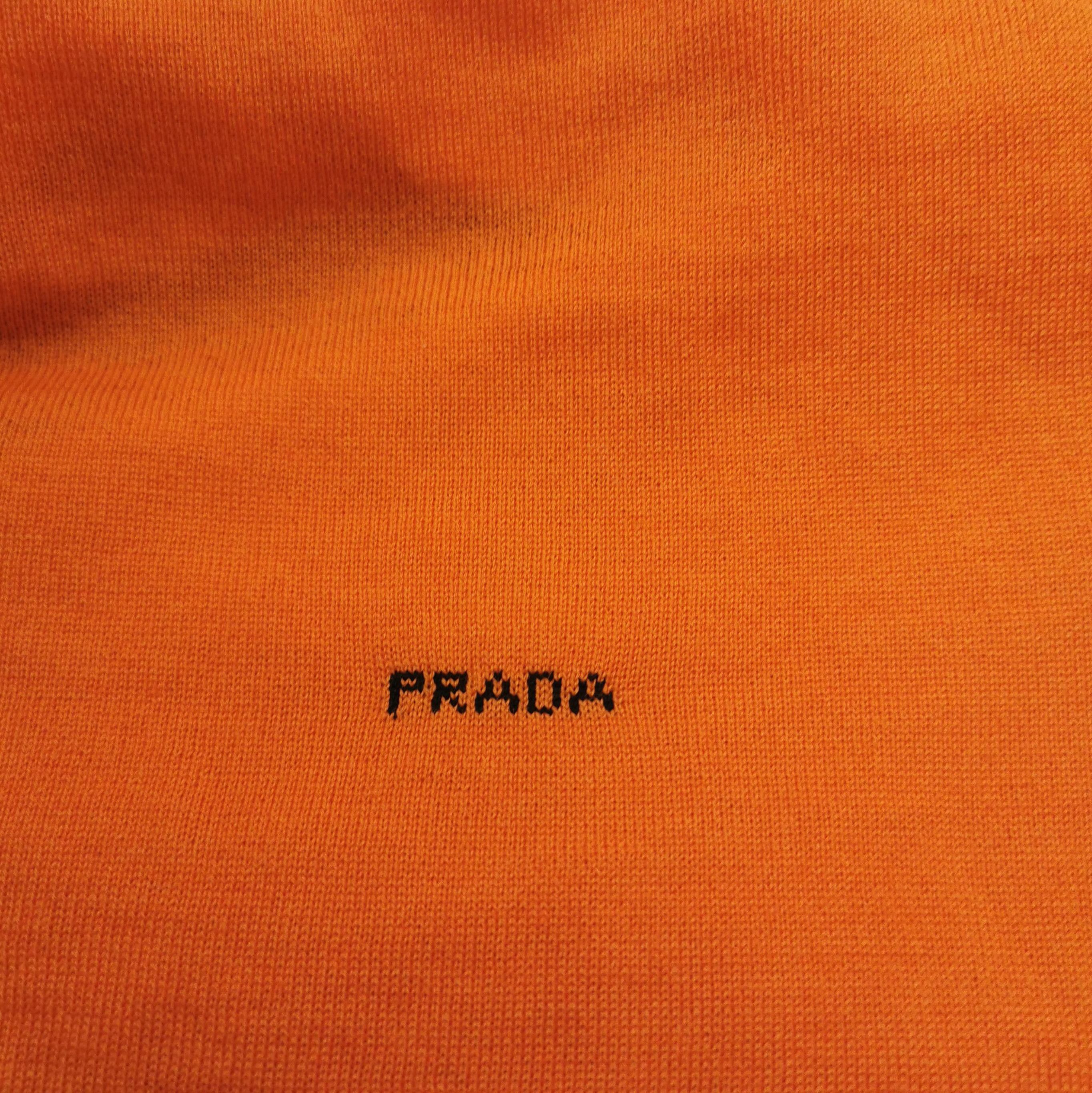 Prada Prada Orange Wool Turtleneck Sweater 0089 Size M / US 6-8 / IT 42-44 - 3 Thumbnail