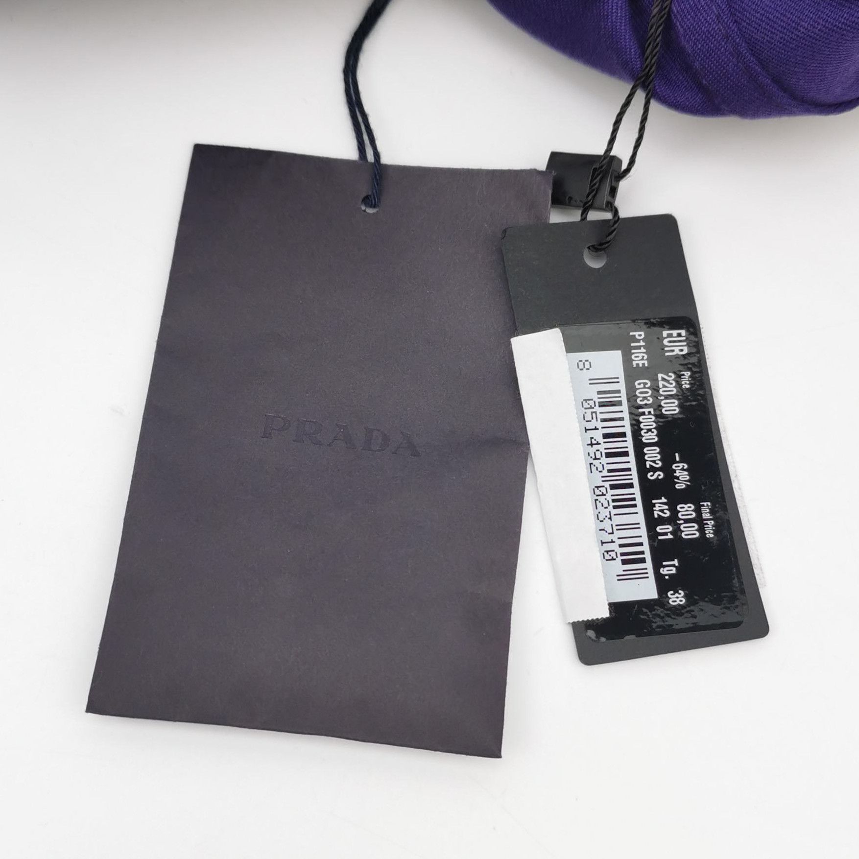 Prada Prada Purple Wool Skirt with Button Detail 0089 Size 38" / US 16 / IT 52 - 4 Thumbnail