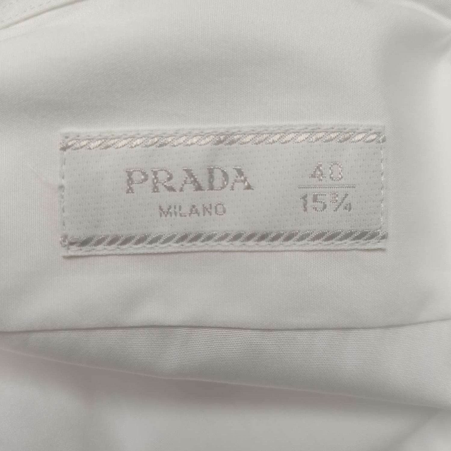 Prada White Cotton Button-Up Shirt 0089