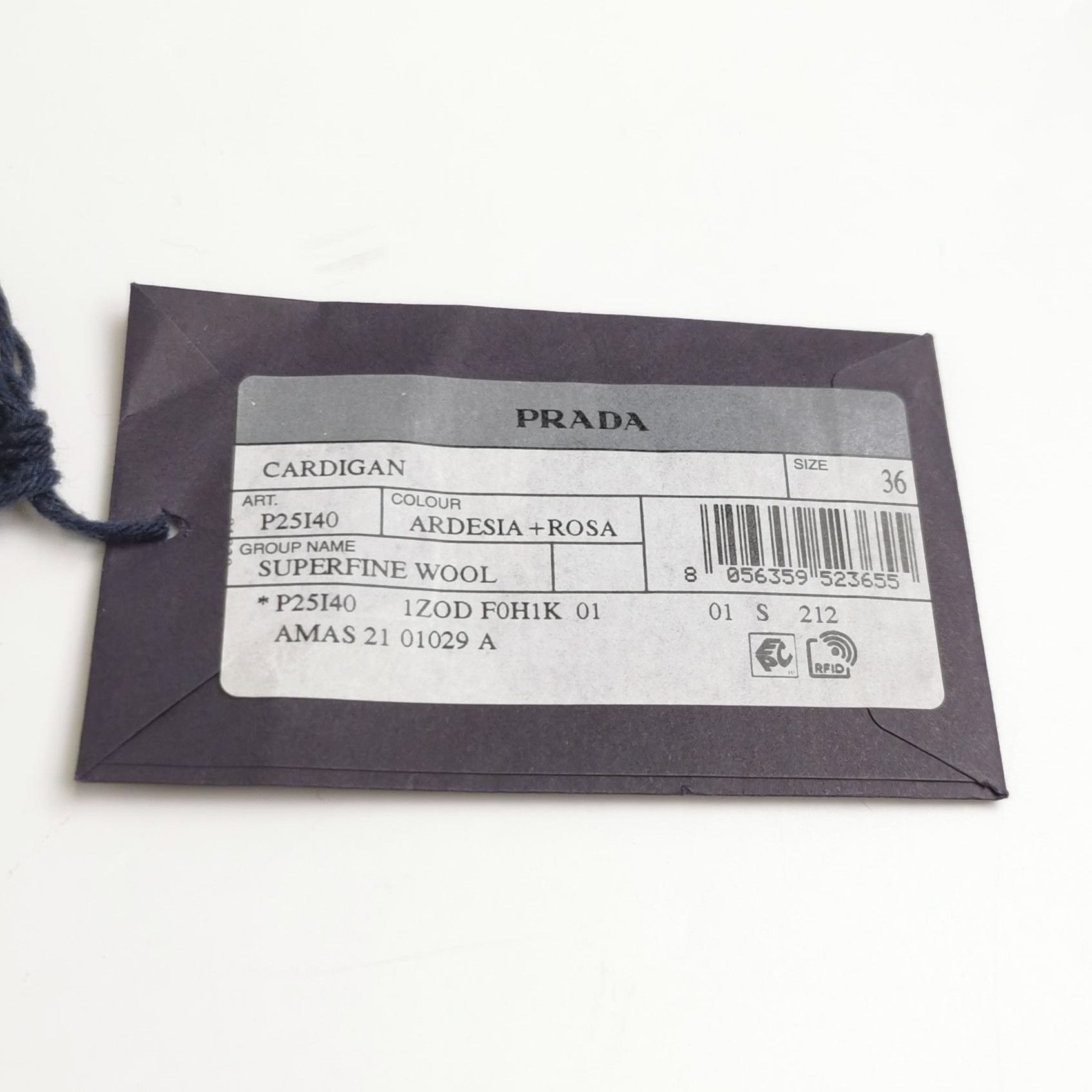 Prada Prada Color-Blocked V-Neck Knit Sweater 0089 Size XXS / US 00 / IT 34 - 4 Thumbnail