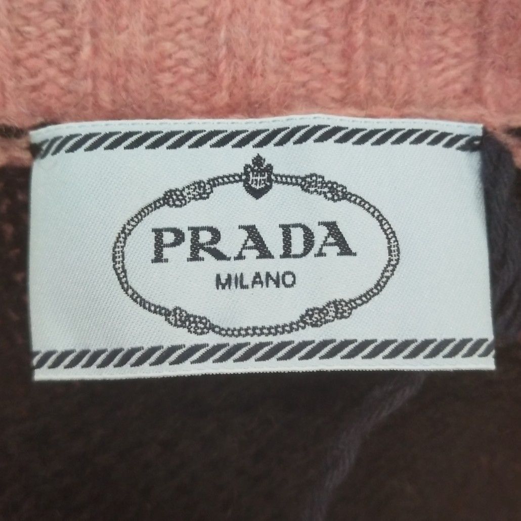 Prada Prada Color-Block Wool Logo Dress Size 38 0089 Size S / US 4 / IT 40 - 5 Thumbnail