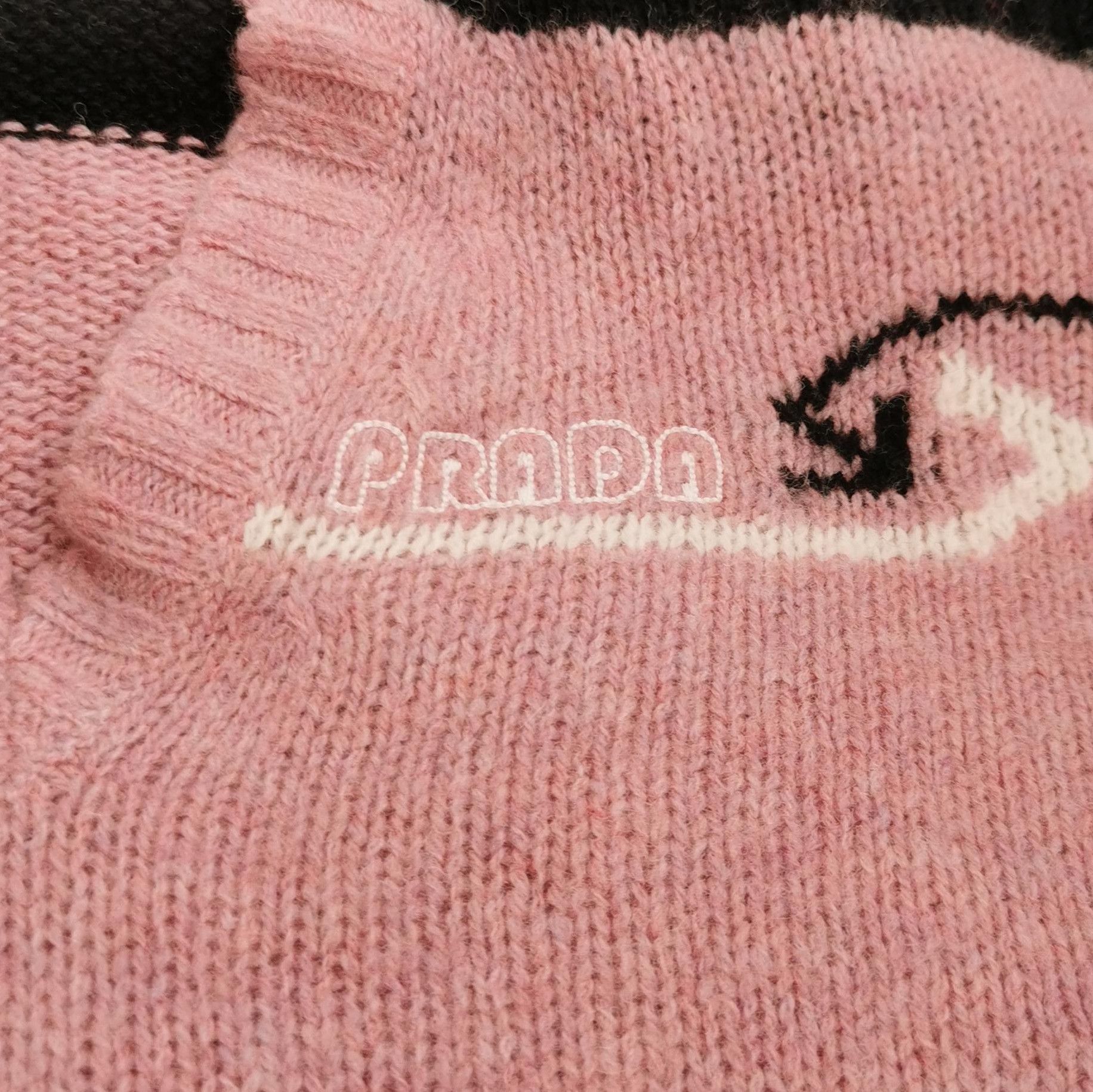 Prada Prada Color-Block Wool Logo Dress Size 38 0089 Size S / US 4 / IT 40 - 3 Thumbnail
