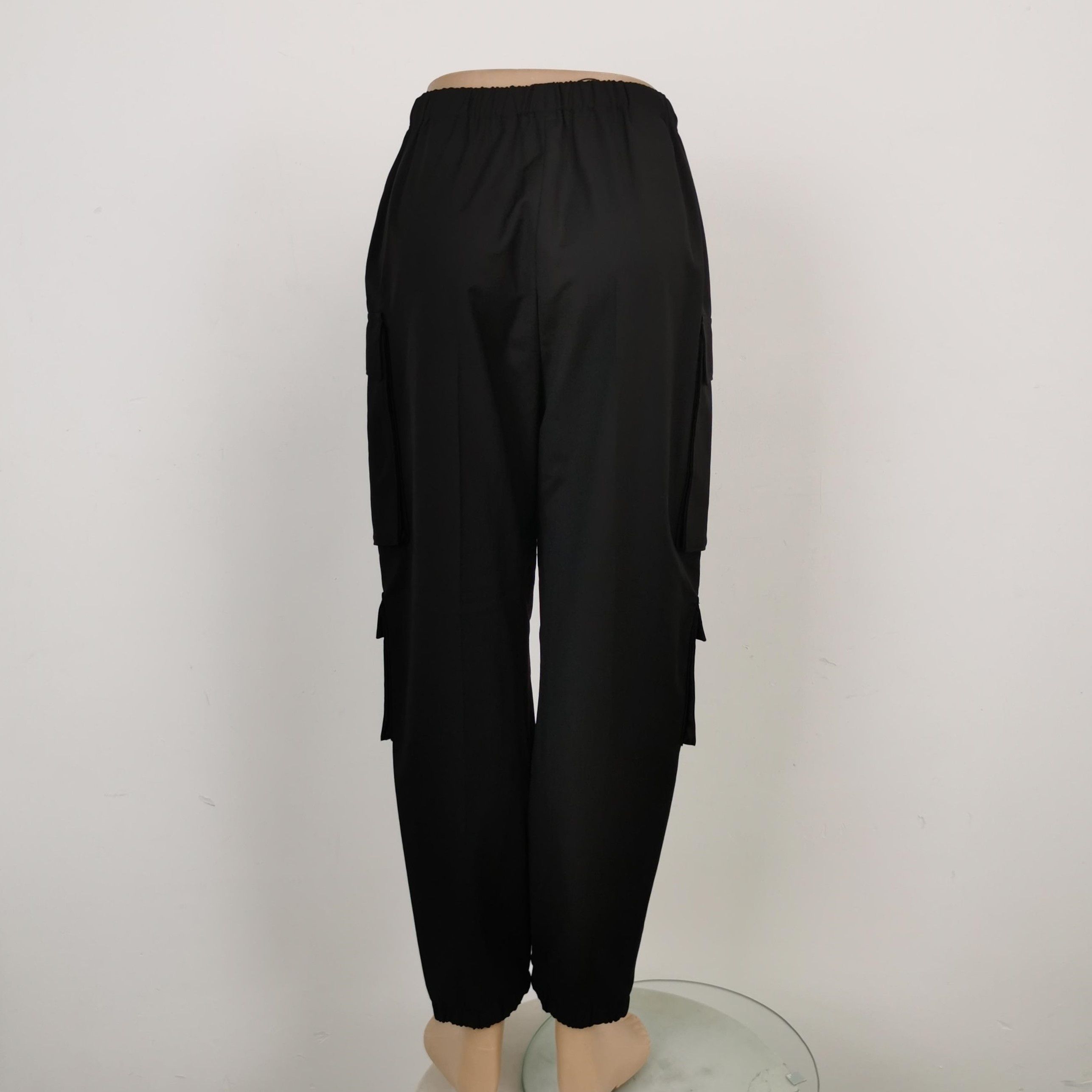 Prada Prada Black Wool Cargo Pants Size 38 0089 Size 38" / US 16 / IT 52 - 2 Thumbnail