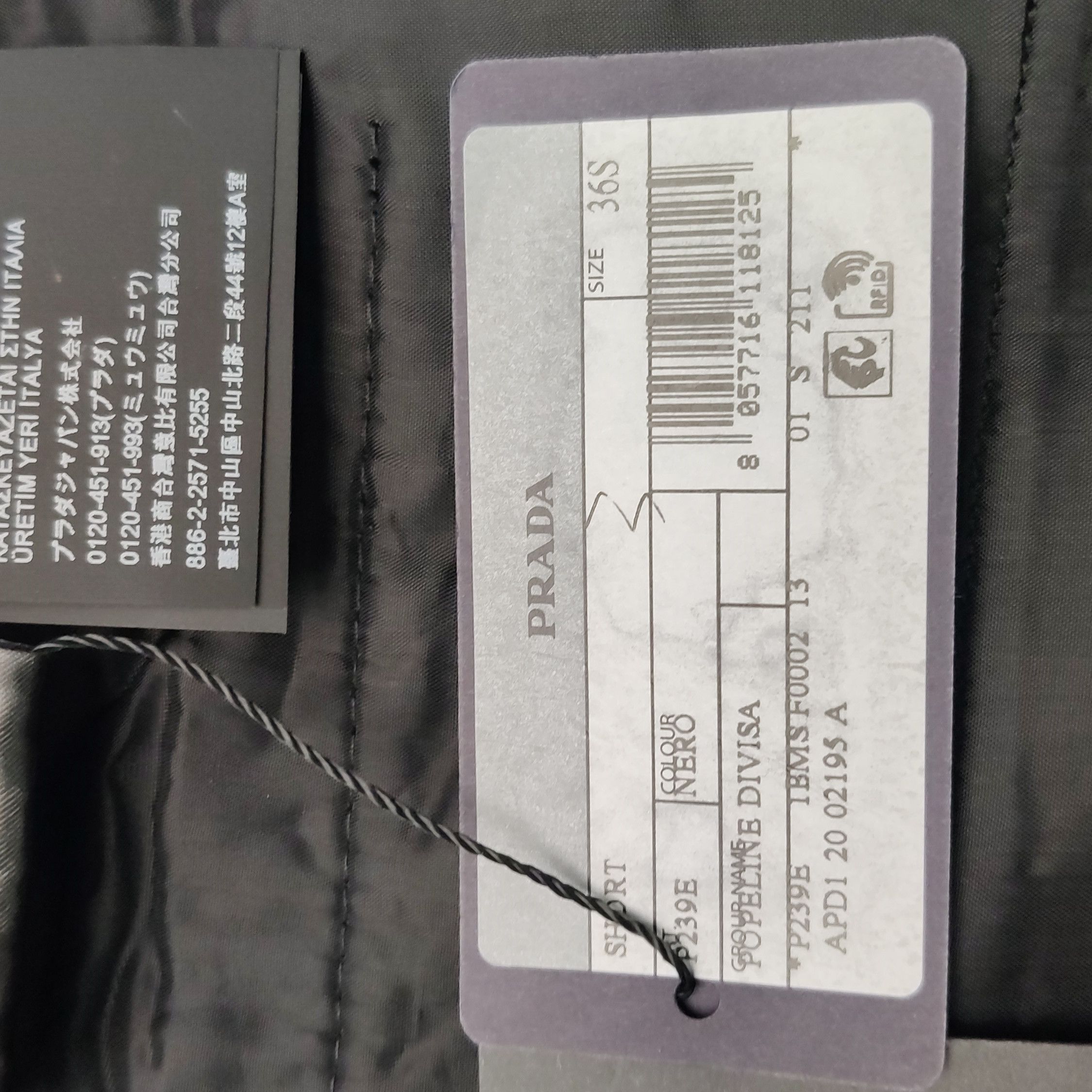 Prada Prada Black Cotton Shorts Size 36 0089 Size 22" - 10 Thumbnail