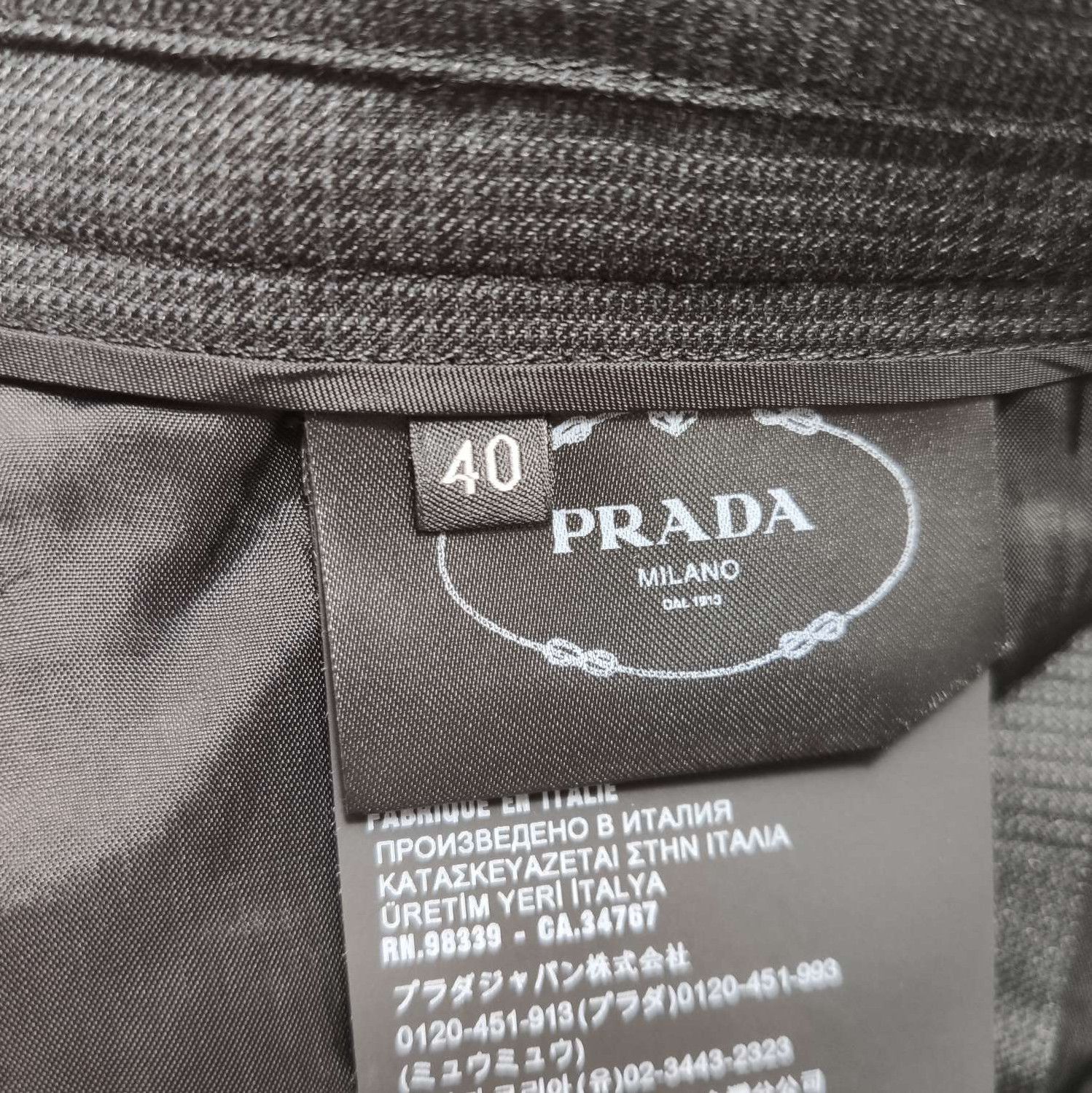 Prada Prada Wool Silk Blend Plaid Trousers Size 40 0089 Size 40" / US 18 - 6 Thumbnail