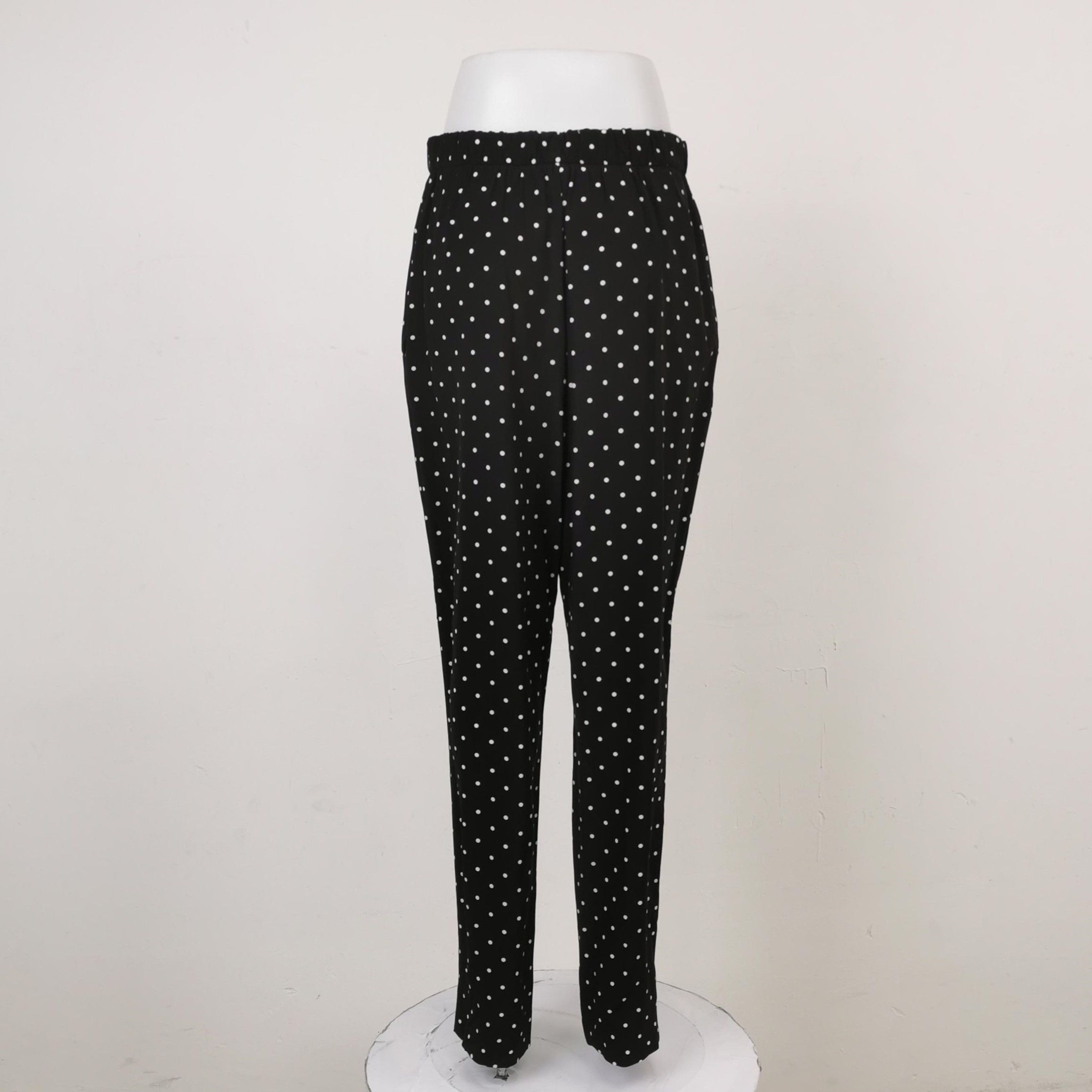 Prada Prada Silk Polka Dot Wide-Leg Pants 0089 Size 40" / US 18 - 2 Thumbnail