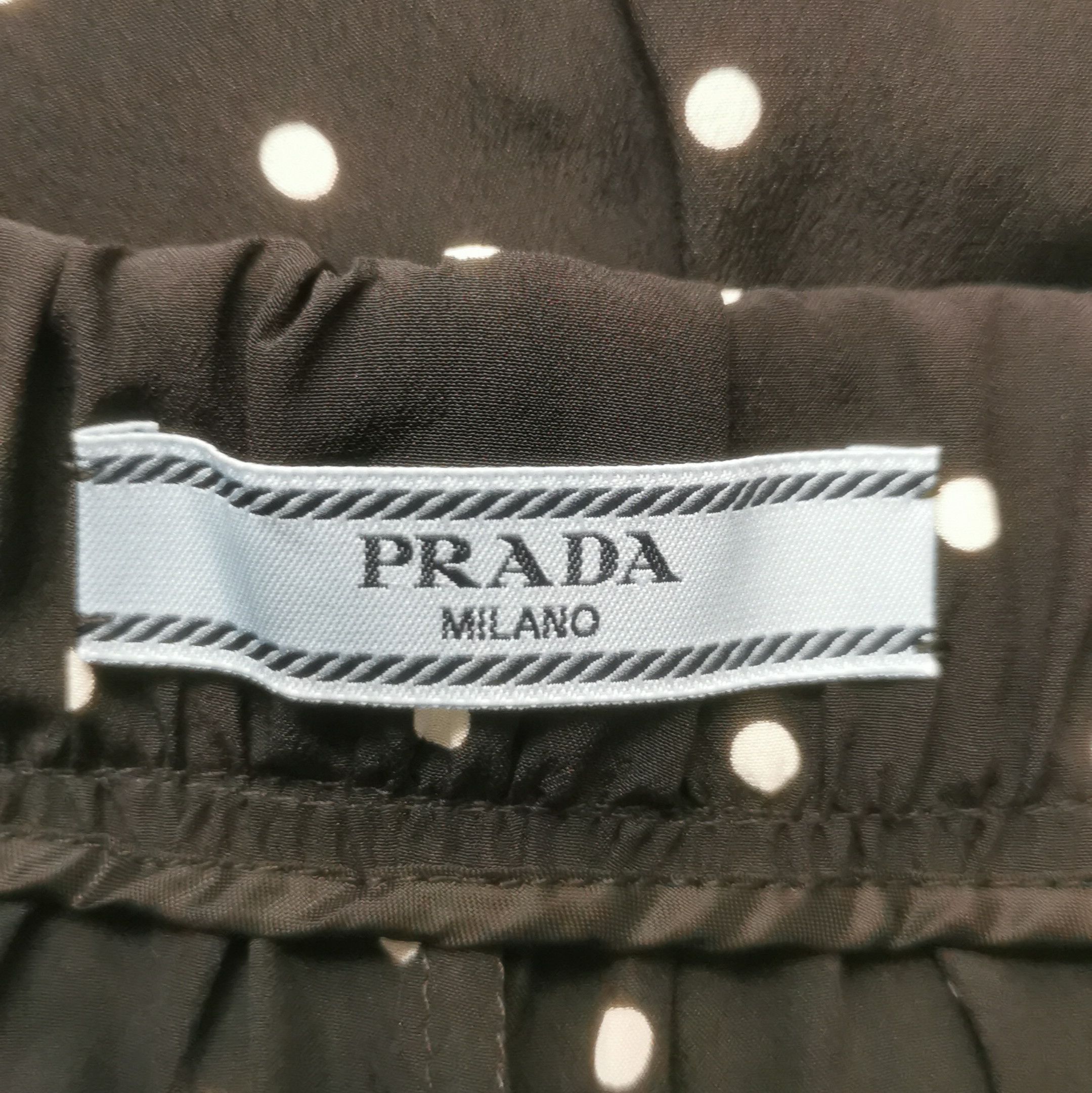 Prada Prada Silk Polka Dot Wide-Leg Pants 0089 Size 40" / US 18 - 4 Thumbnail