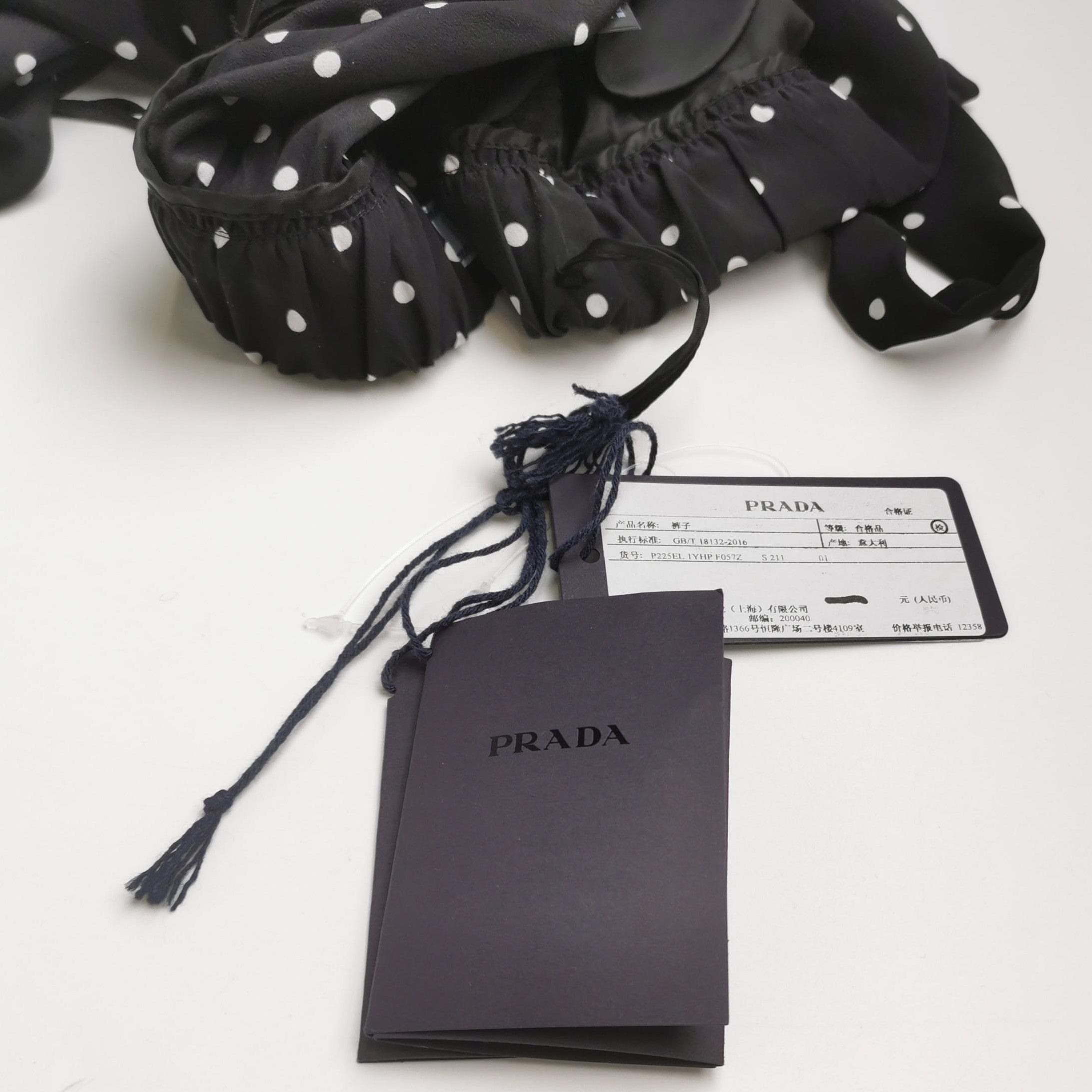 Prada Prada Silk Polka Dot Wide-Leg Pants 0089 Size 40" / US 18 - 3 Thumbnail