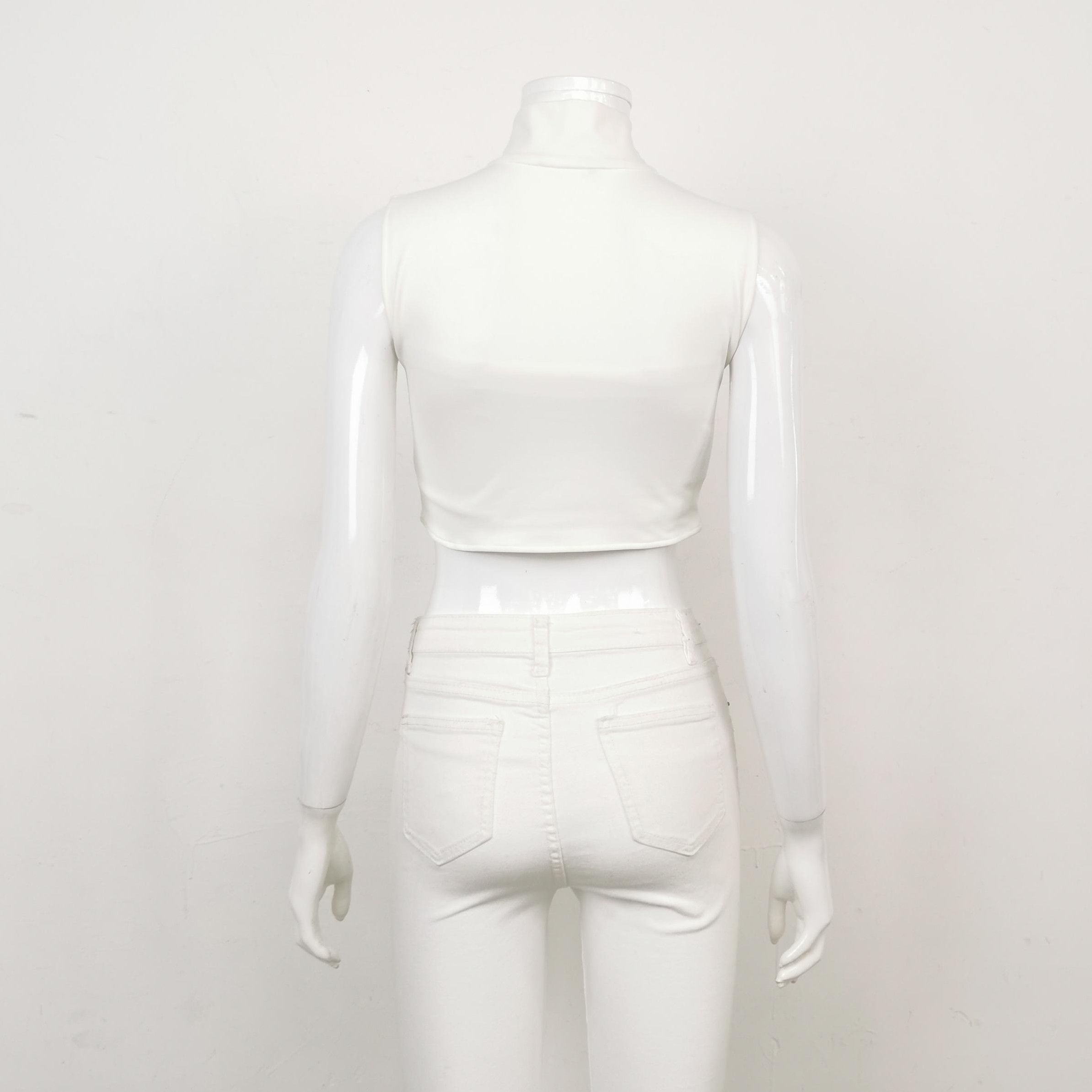 Prada Prada Sleeveless Top with High Collar 0089 Size XS / US 0-2 / IT 36-38 - 2 Thumbnail