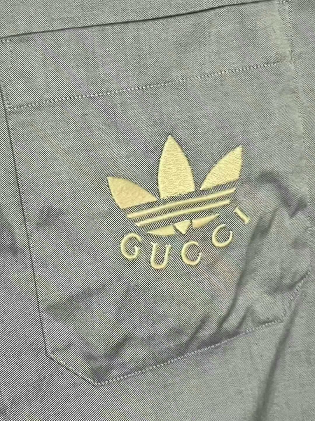 Gucci gucci x adidas blue embroidered short sleeve shirt Size US L / EU 52-54 / 3 - 2 Thumbnail