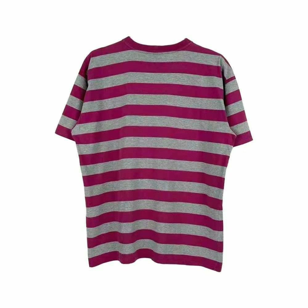 Celine celine striped logo short sleeve t-shirt Size L / US 10 / IT 46 - 2 Thumbnail