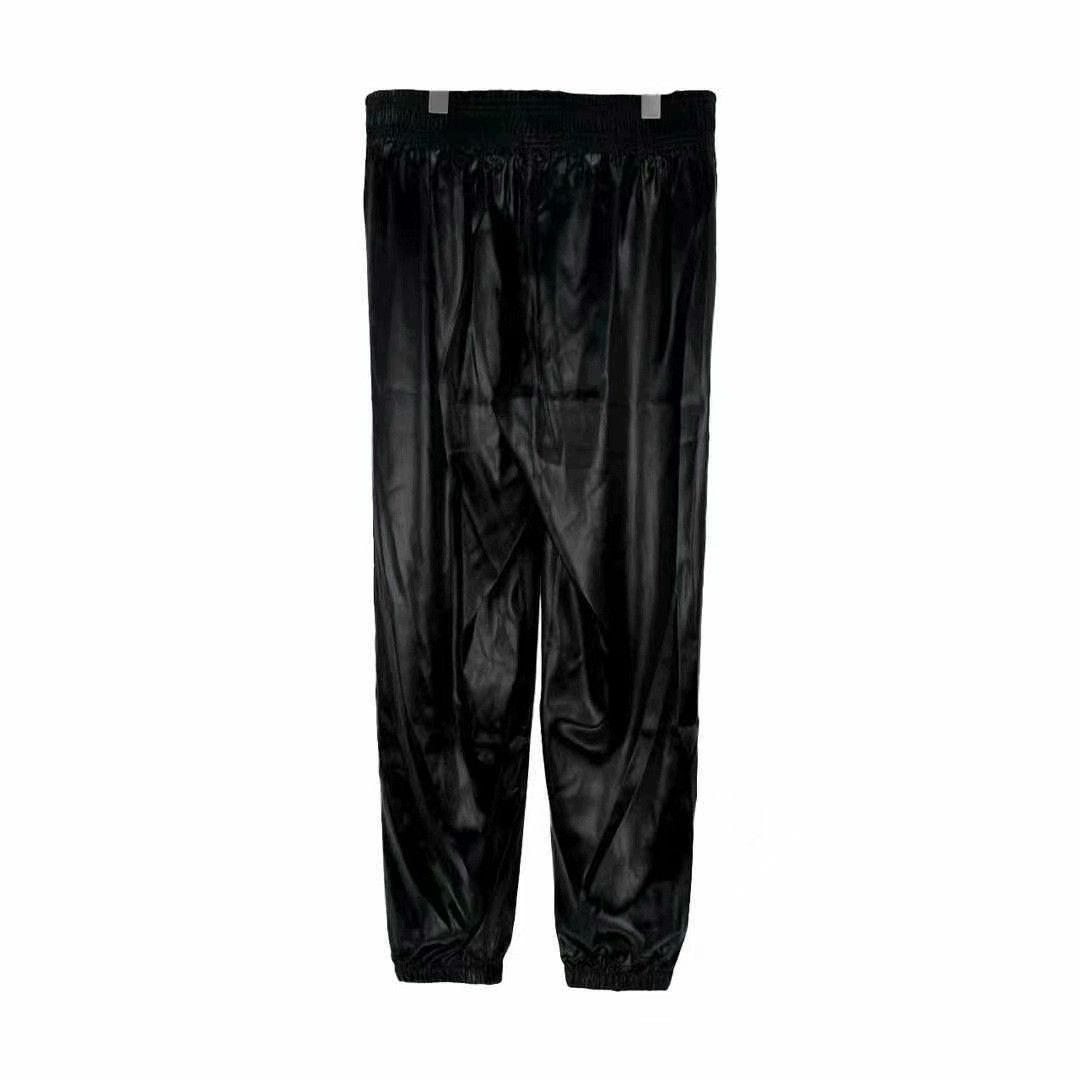 Celine Celine Black Logo Polyester Silk Long Pants Size 38" / US 16 / IT 52 - 2 Thumbnail