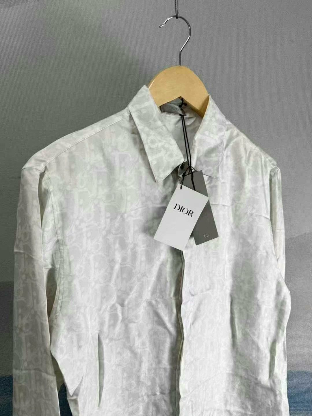 Dior dior white silk long sleeve shirt Size US M / EU 48-50 / 2 - 2 Thumbnail