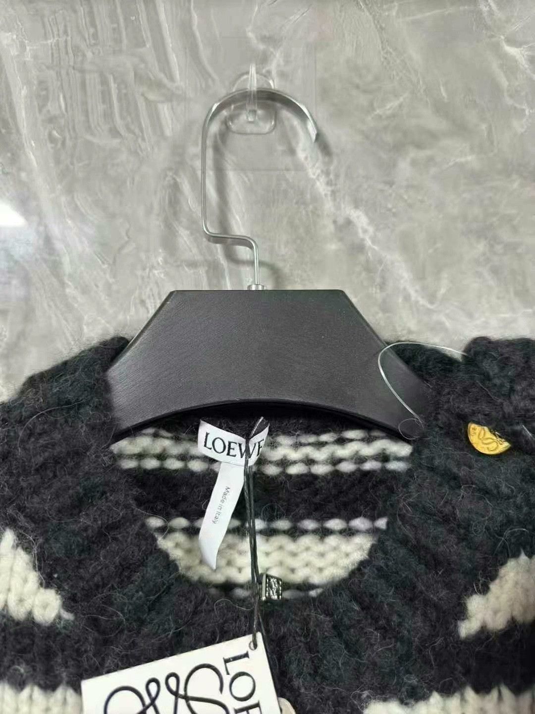 Loewe black and white striped wool sweater Size US M / EU 48-50 / 2 - 2 Thumbnail