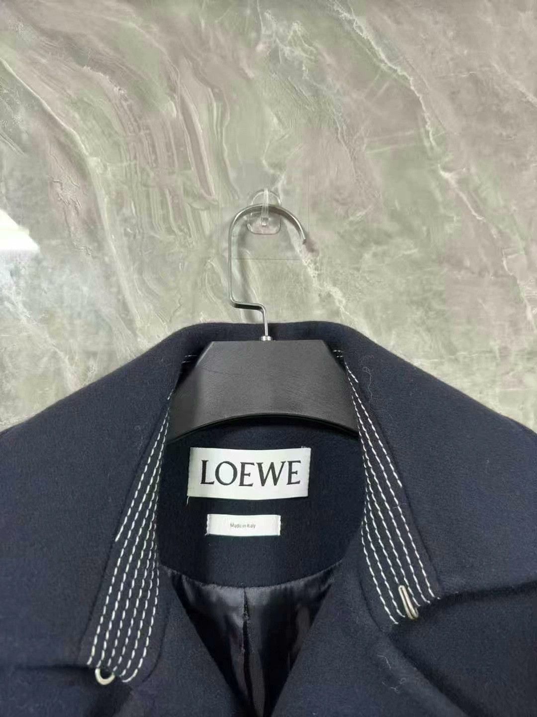 Loewe LOEWE Wool Blend Goat Cashmere Coat Size US L / EU 52-54 / 3 - 2 Thumbnail