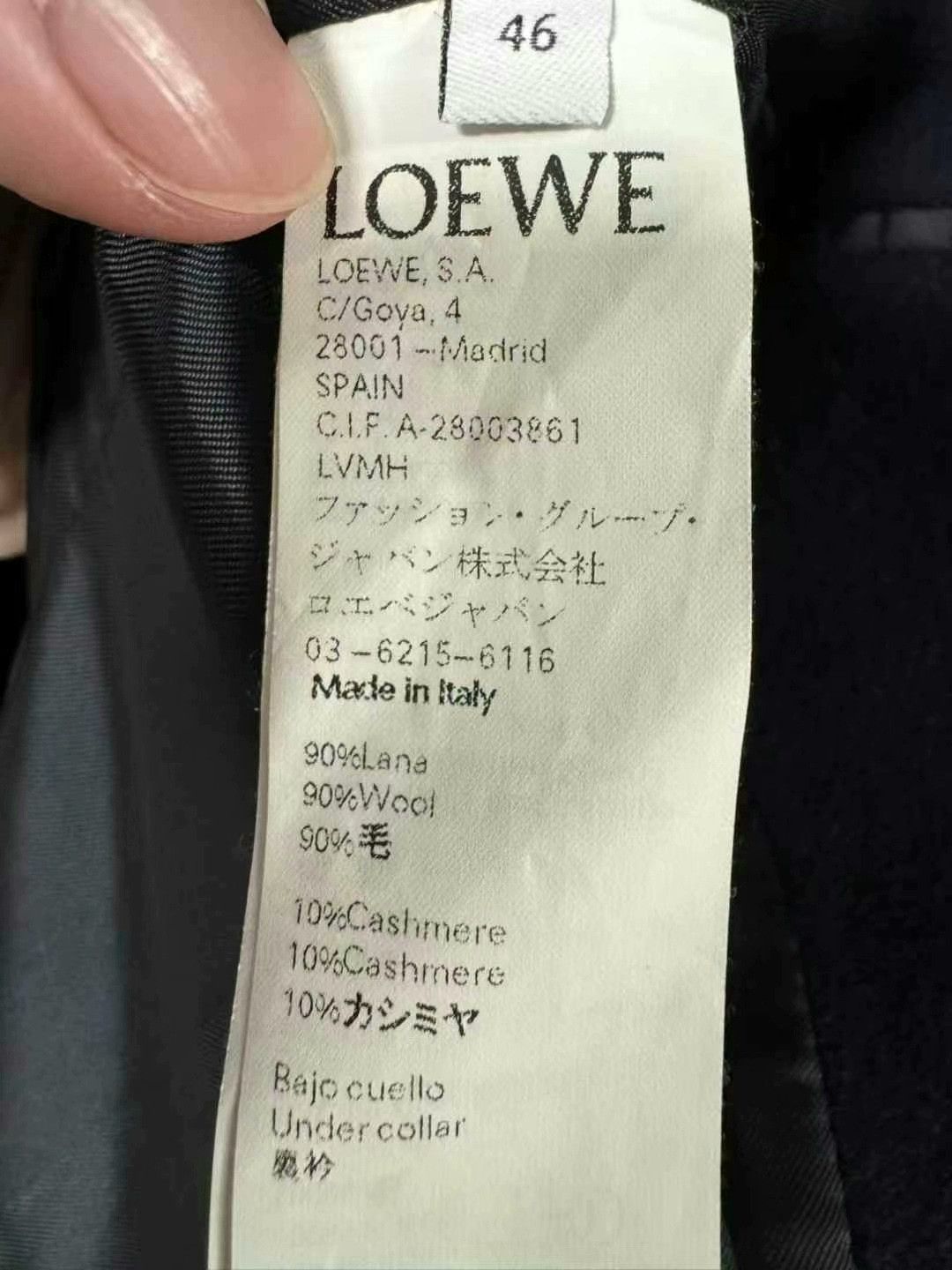 Loewe LOEWE Wool Blend Goat Cashmere Coat Size US L / EU 52-54 / 3 - 7 Thumbnail