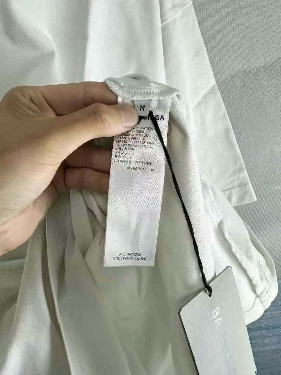 Balenciaga balenciaga short sleeve embellished white t-shirt Size ONE SIZE - 4 Thumbnail
