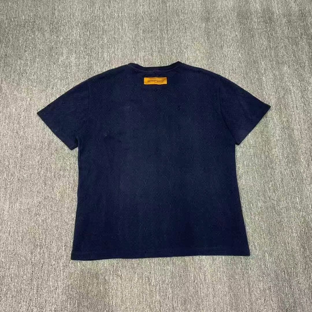 Louis Vuitton blue ocean pattern short sleeve polo shirt Size US L / EU 52-54 / 3 - 5 Thumbnail