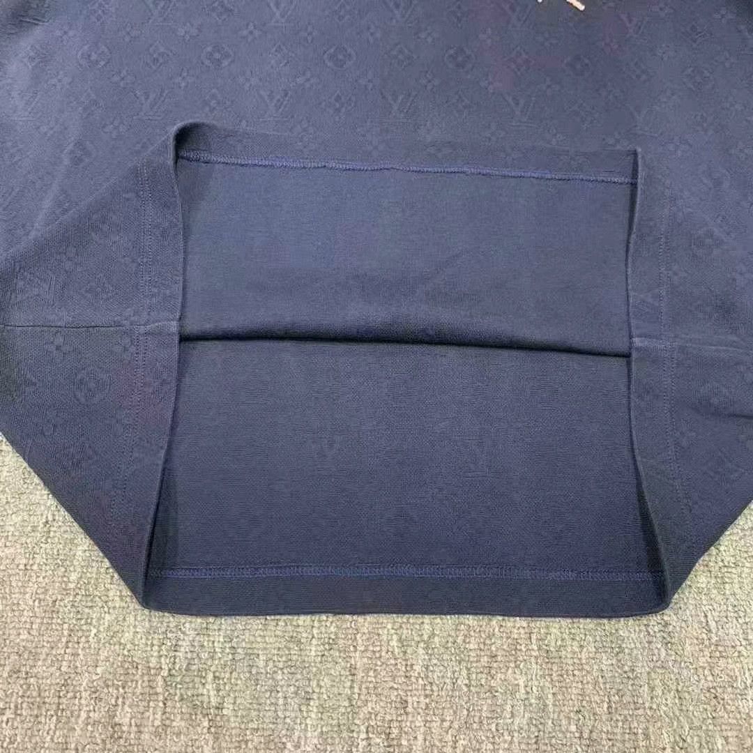 Louis Vuitton blue ocean pattern short sleeve polo shirt Size US L / EU 52-54 / 3 - 2 Thumbnail