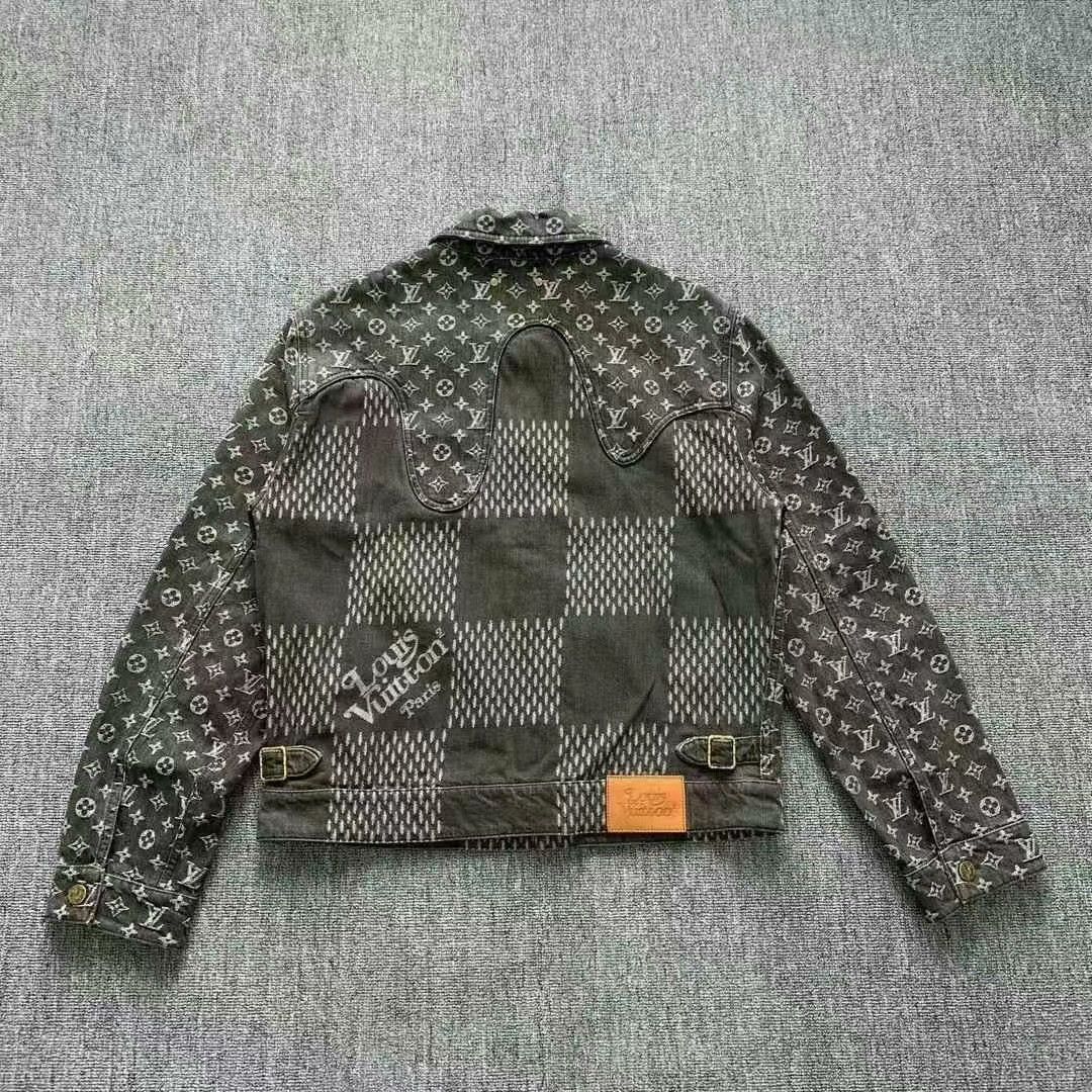 Louis Vuitton black patterned denim jacket by lv nigo Size US L / EU 52-54 / 3 - 2 Thumbnail