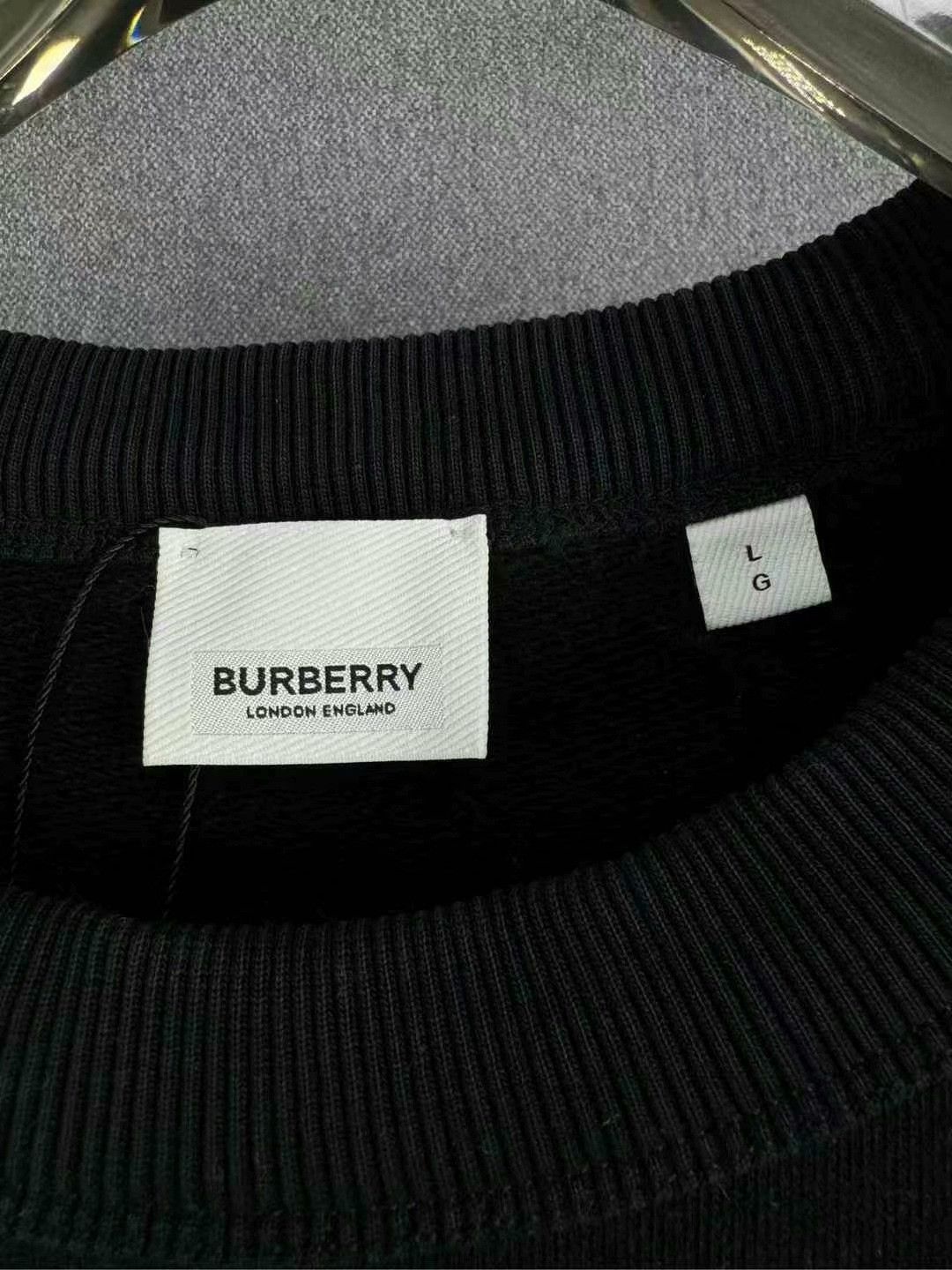 Burberry burberry logo knit sweatshirt in black Size US L / EU 52-54 / 3 - 3 Thumbnail