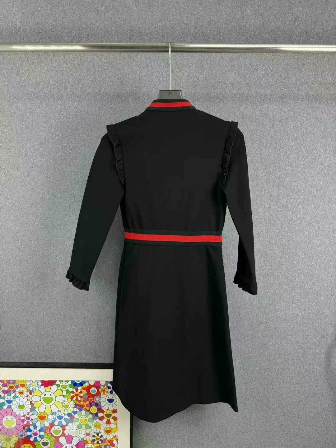 Gucci gucci classic black ruffle dress size S Size S / US 4 / IT 40 - 2 Thumbnail