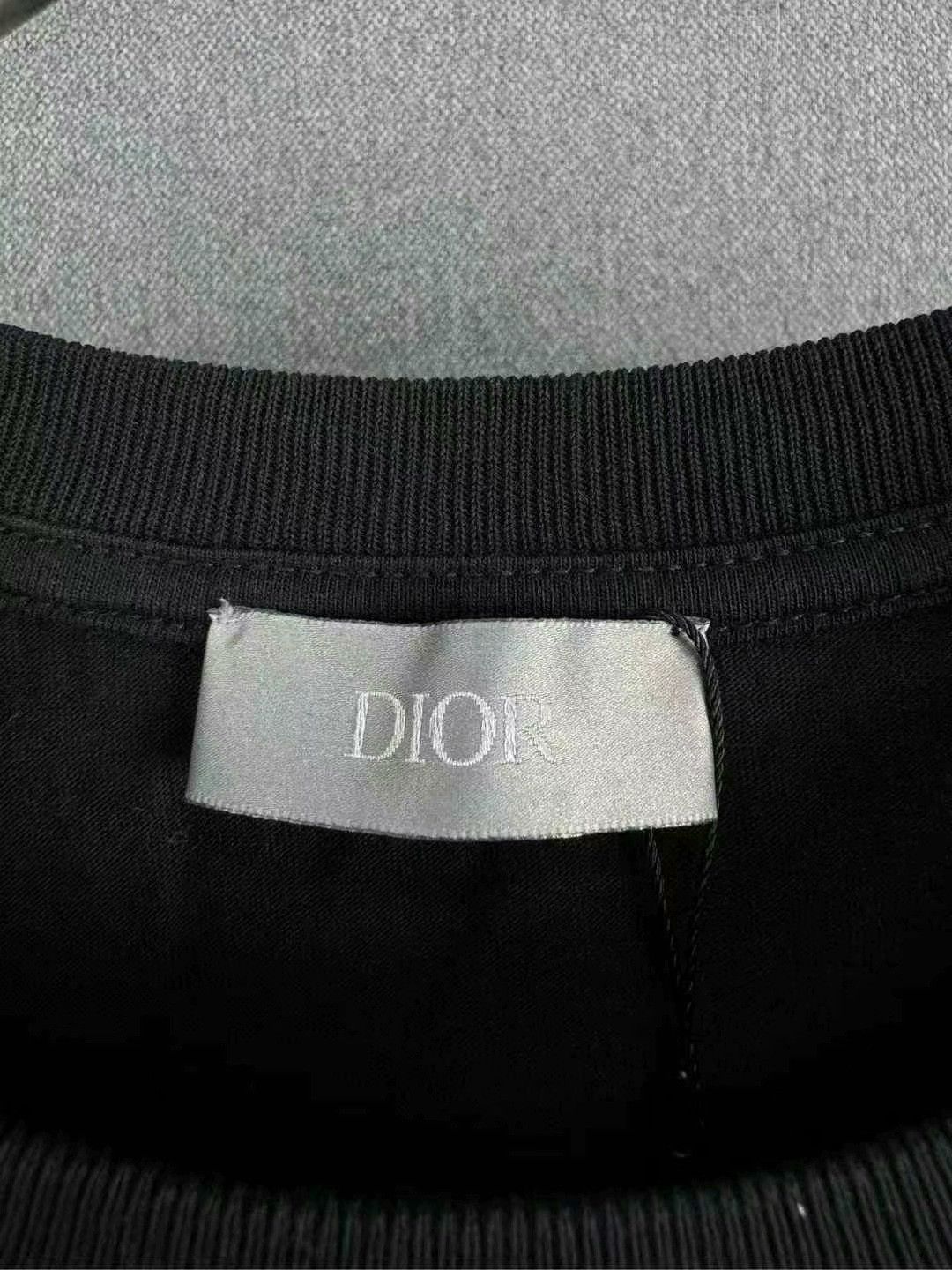 Dior dior black embroidered logo short sleeve shirt Size US M / EU 48-50 / 2 - 4 Thumbnail