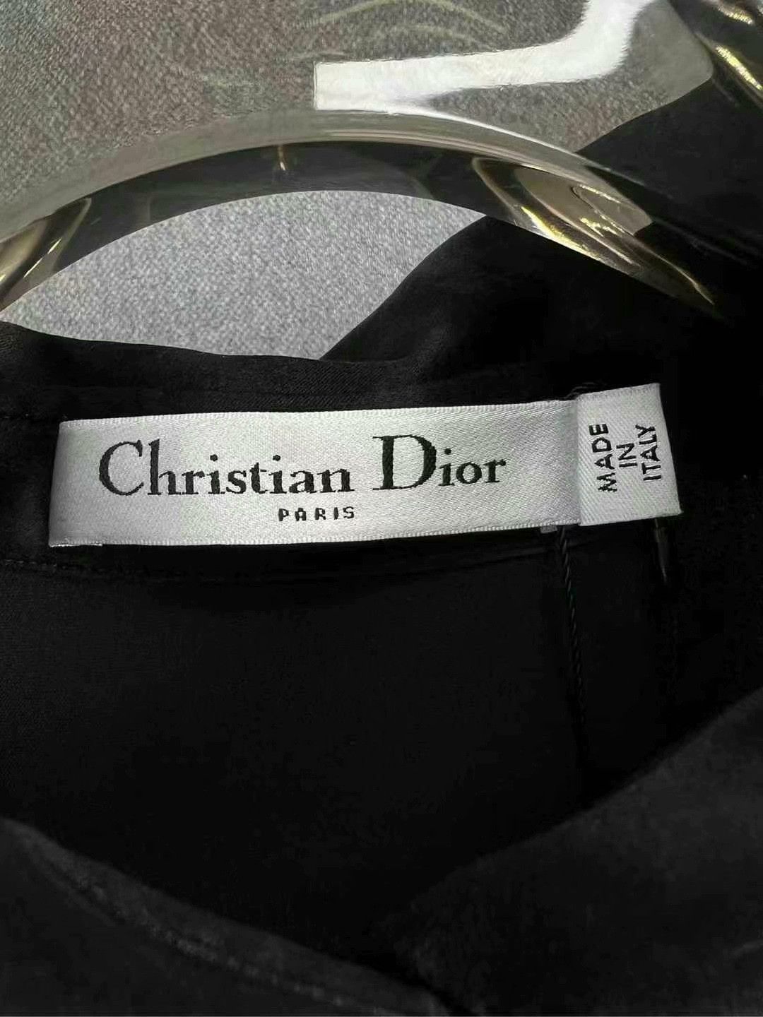 Dior dior embroidered logo silk shirt Size M / US 6-8 / IT 42-44 - 3 Thumbnail